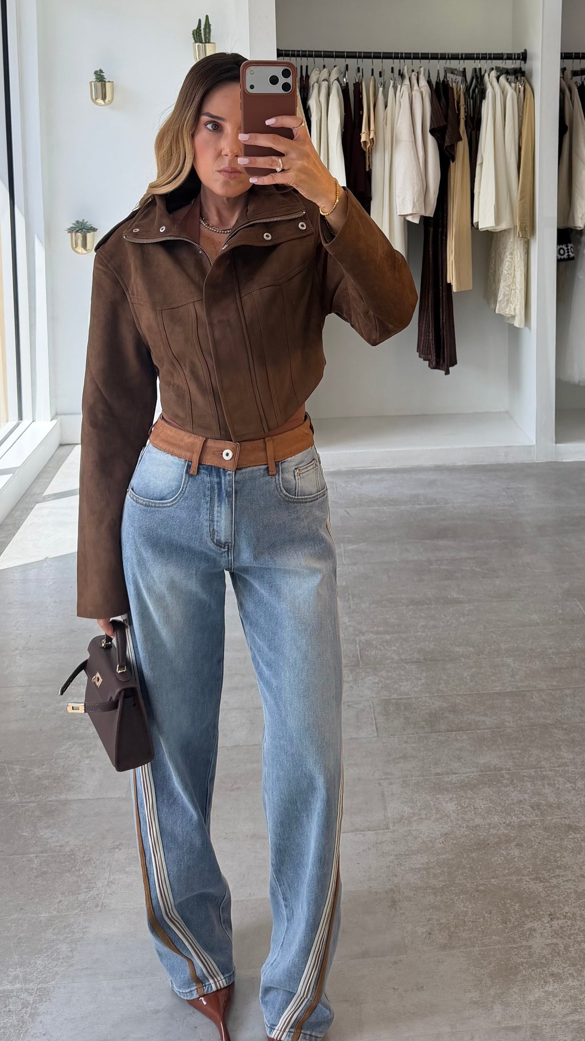 SUEDE SCULPT JACKET