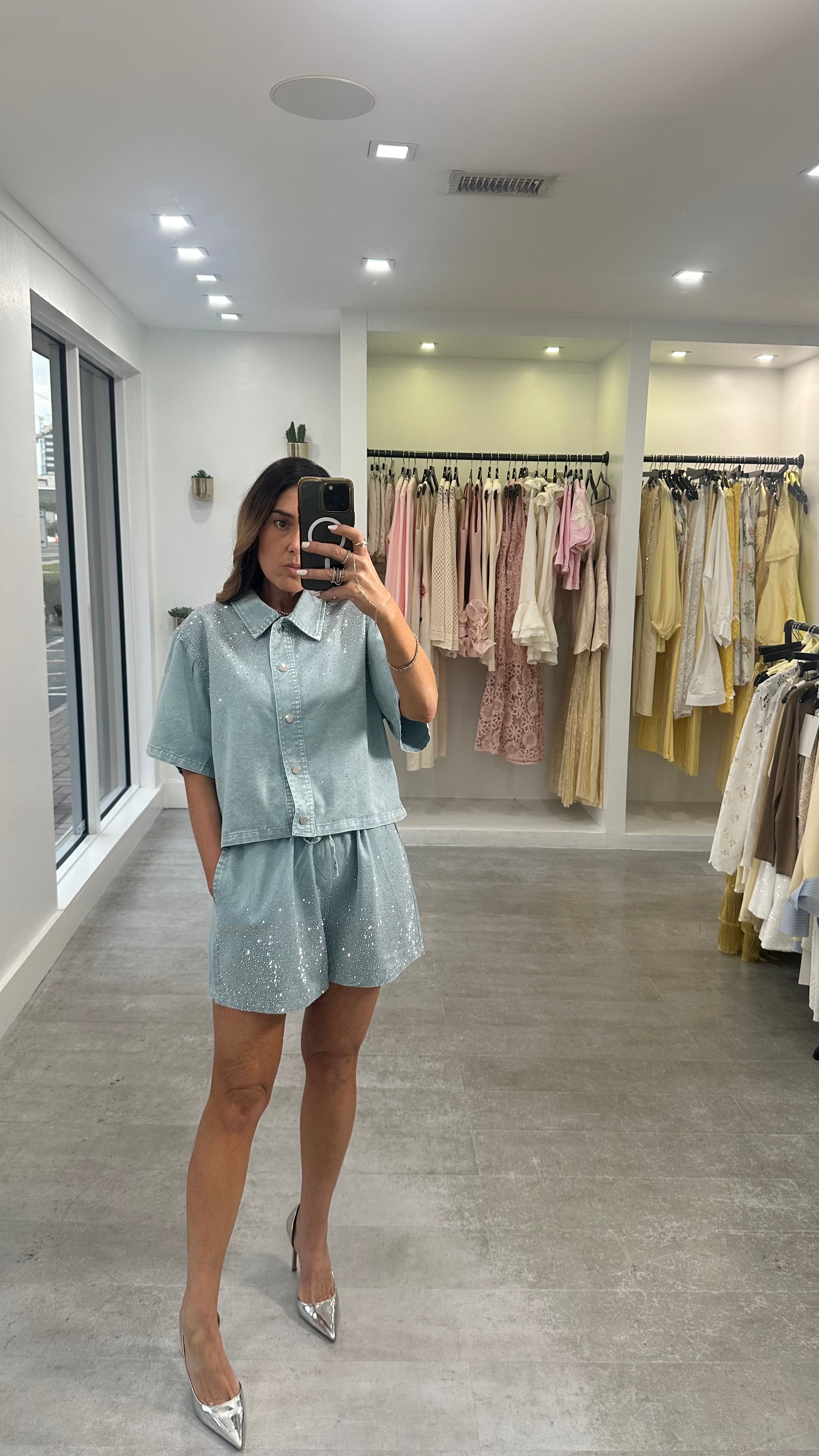 CRYSTAL WASH SHORT SET