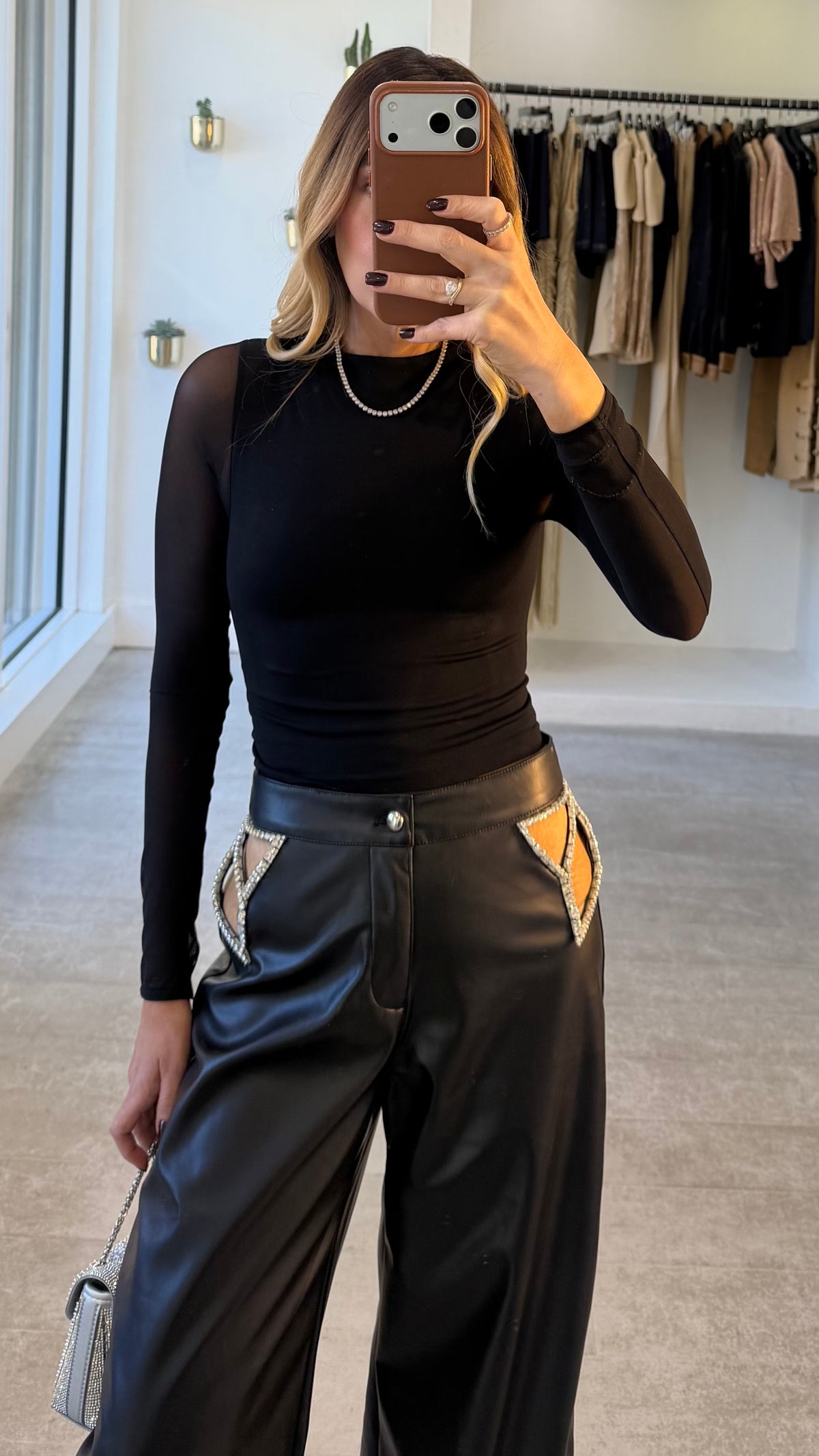 NIGHT MESH TOP