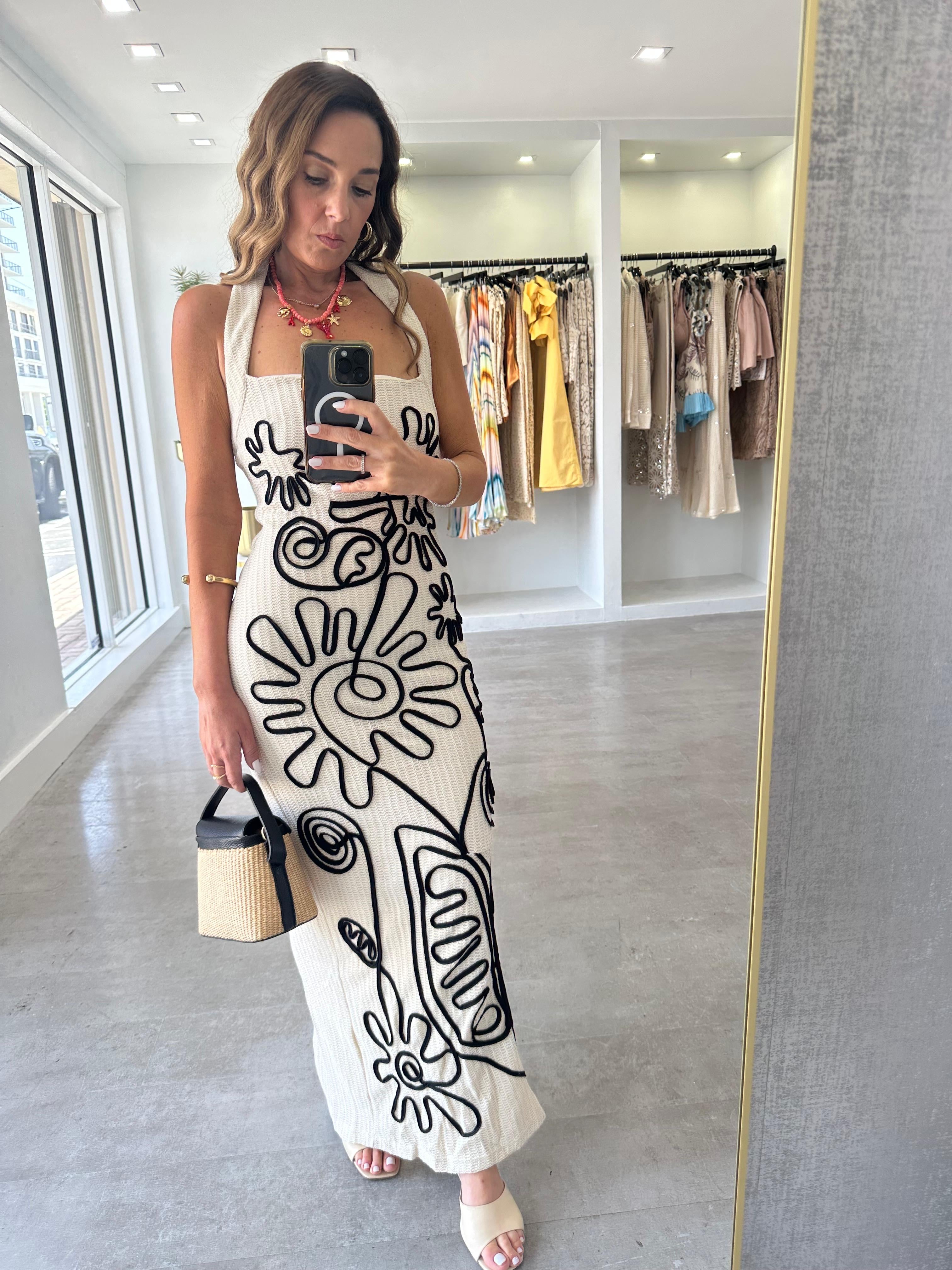 THE BEIGE LINEA DRESS