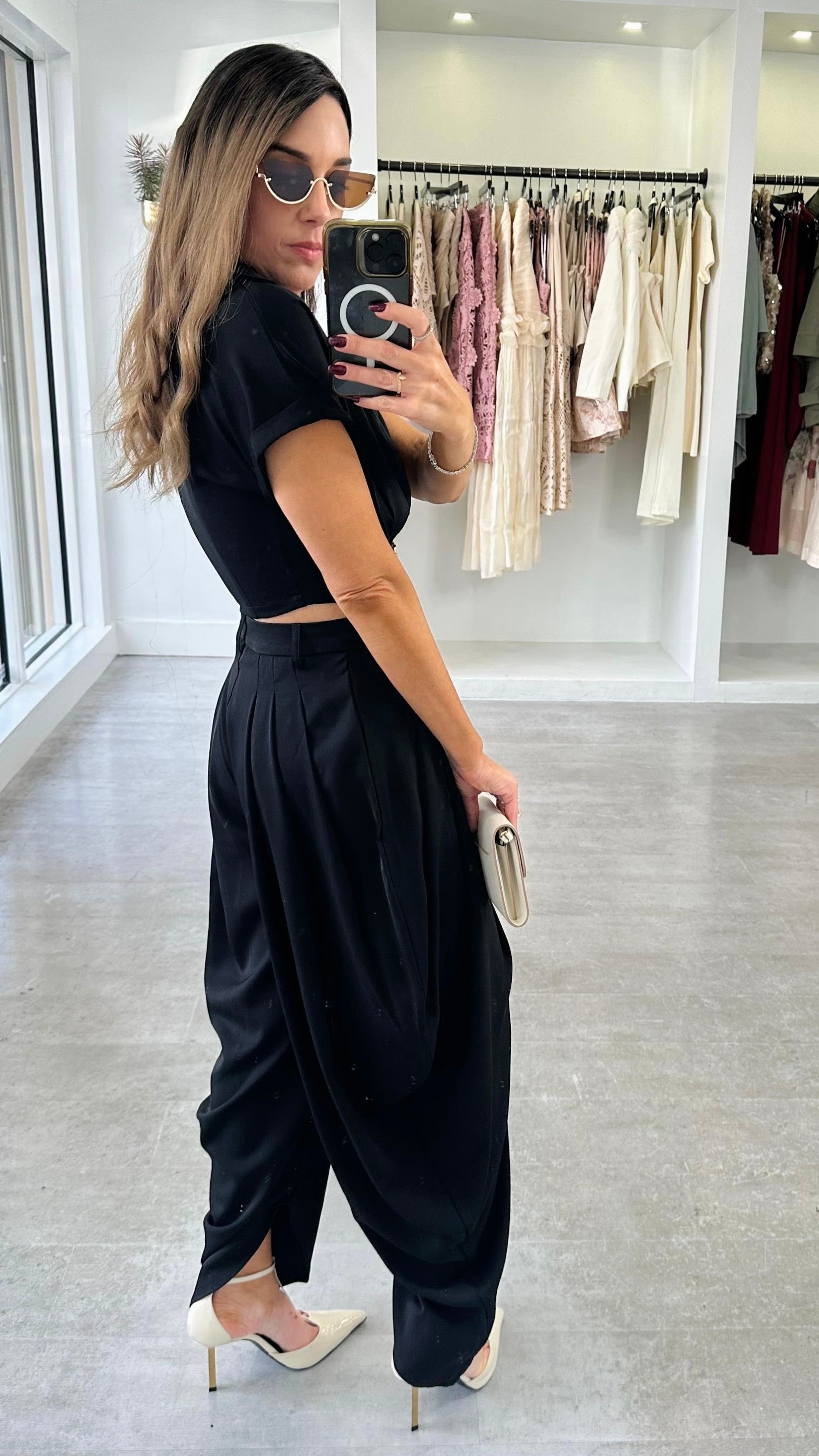 NOIR SCARLETT DRAPE SET