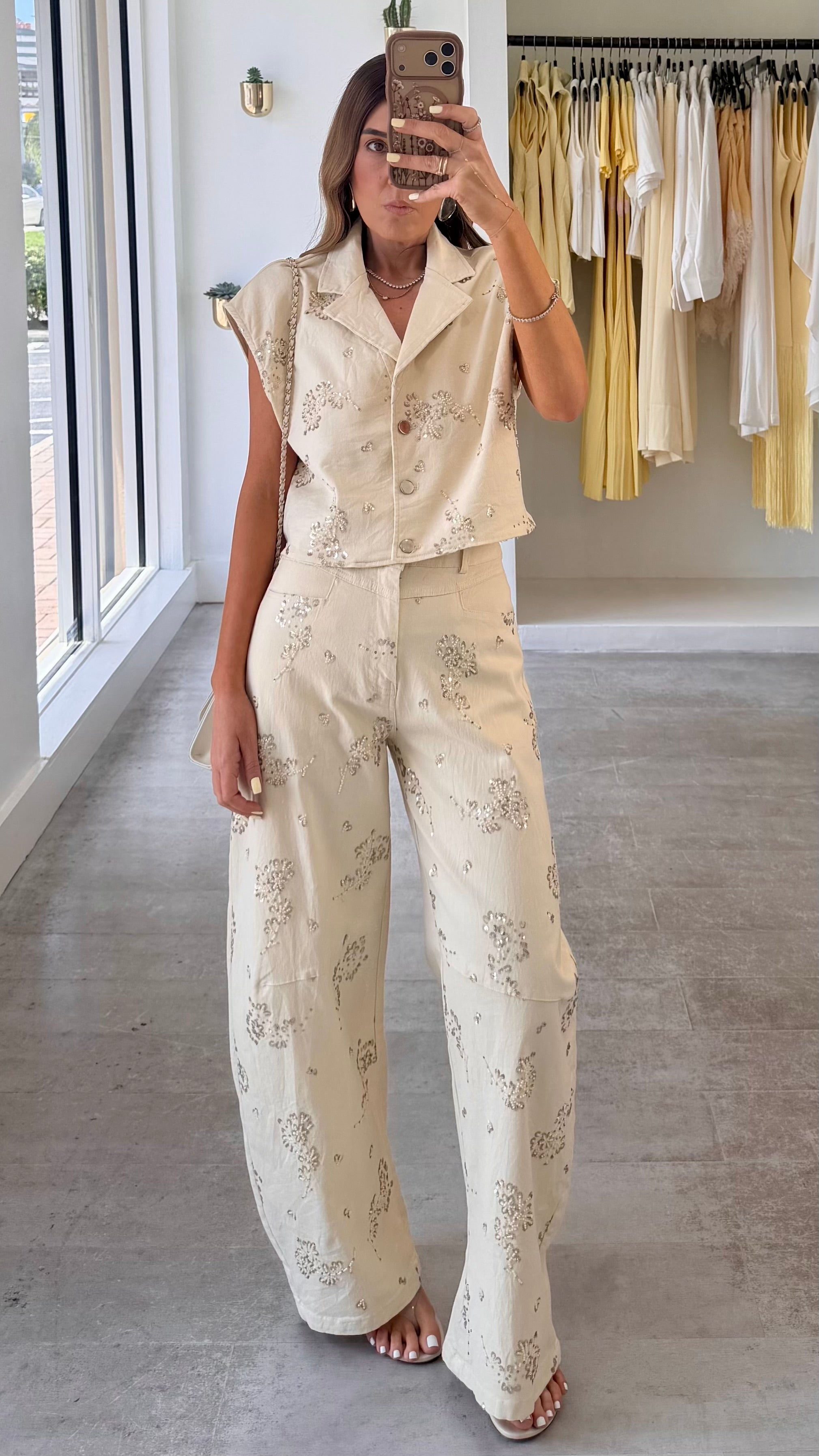 GOLDEN SHINE PANT SET