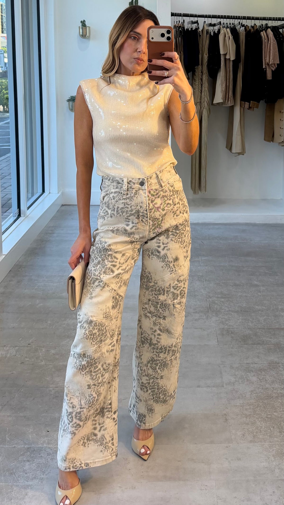 IVORY SHIMMER TOP
