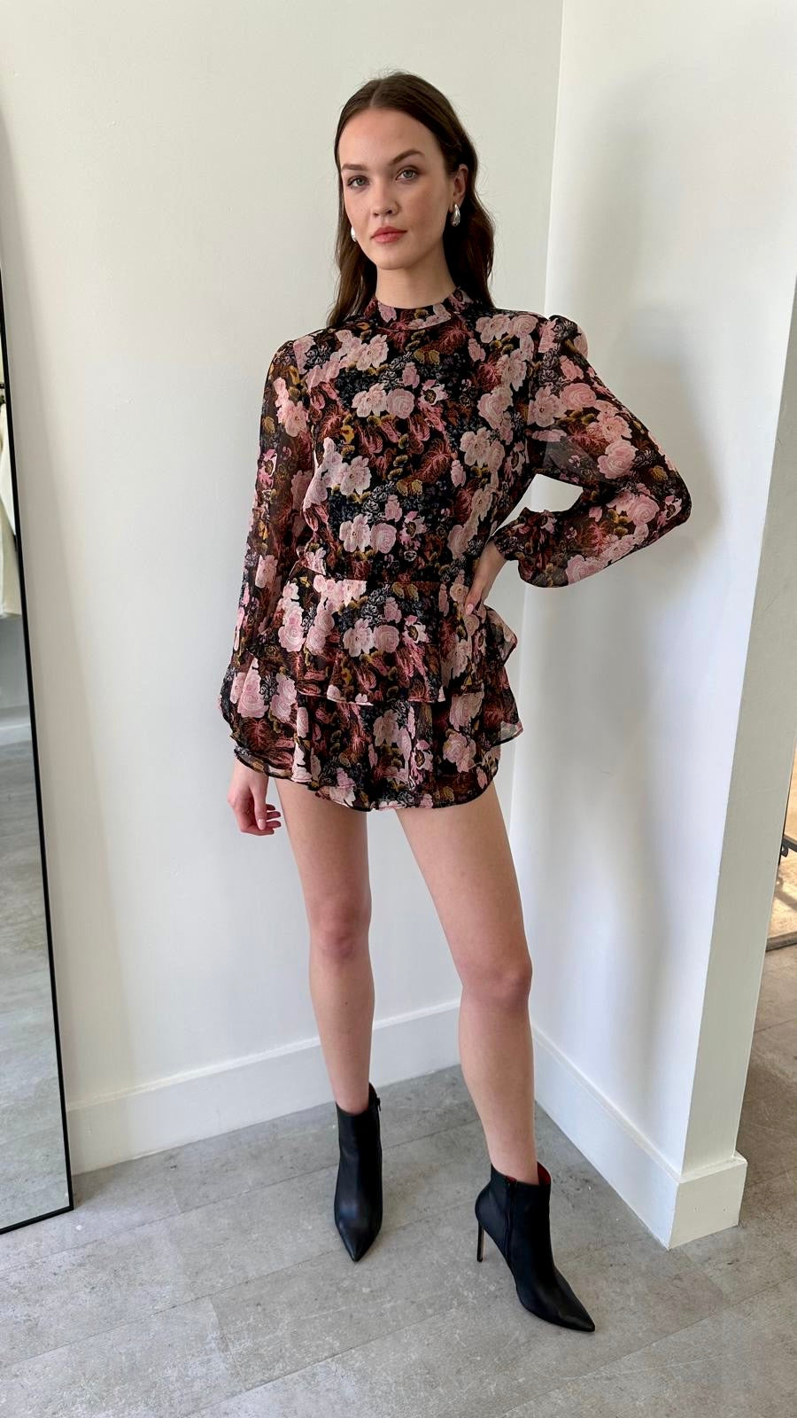 MIDNIGHT ROSE ROMPER