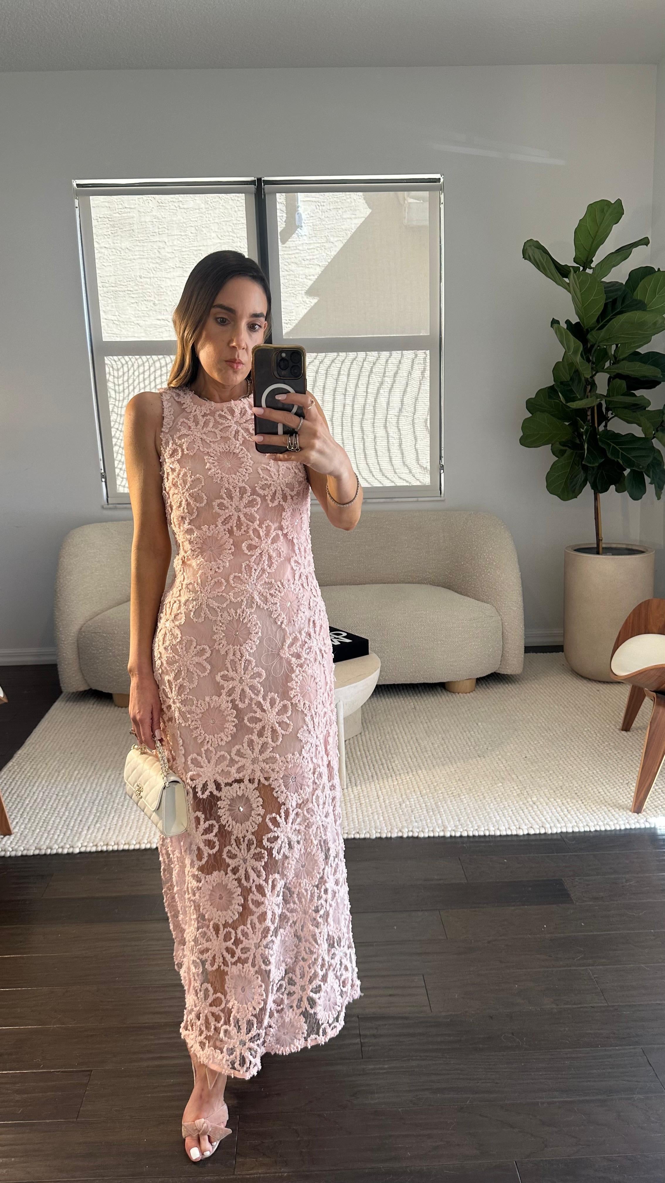 LACE CAMI MAXI DRESS