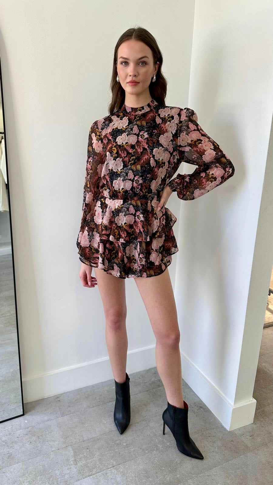 MIDNIGHT ROSE ROMPER
