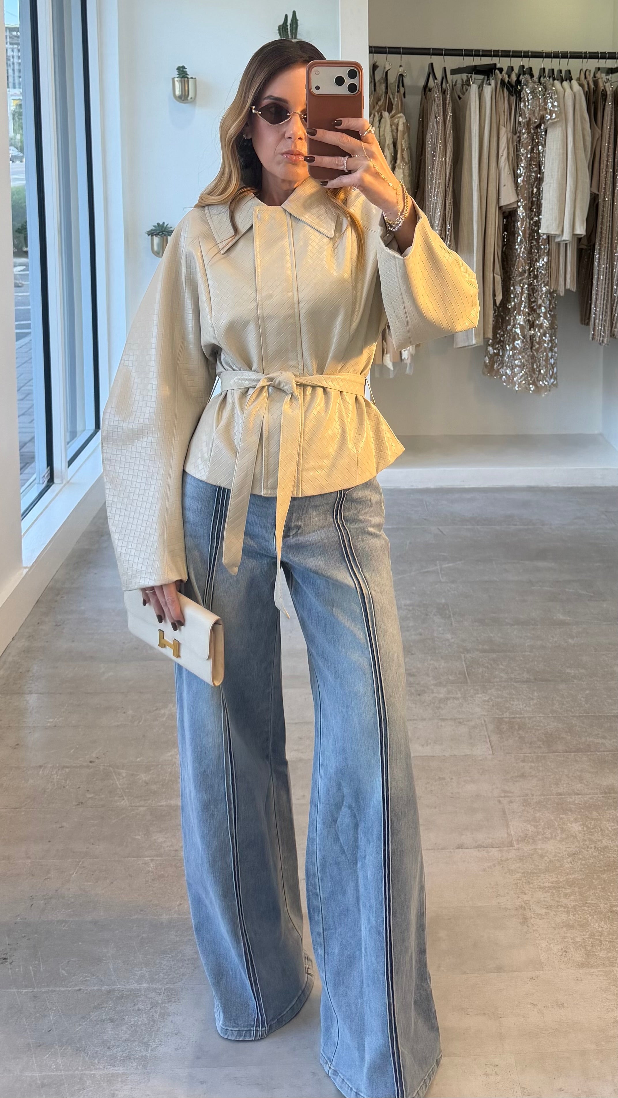 LIGHT DENIM TROUSERS