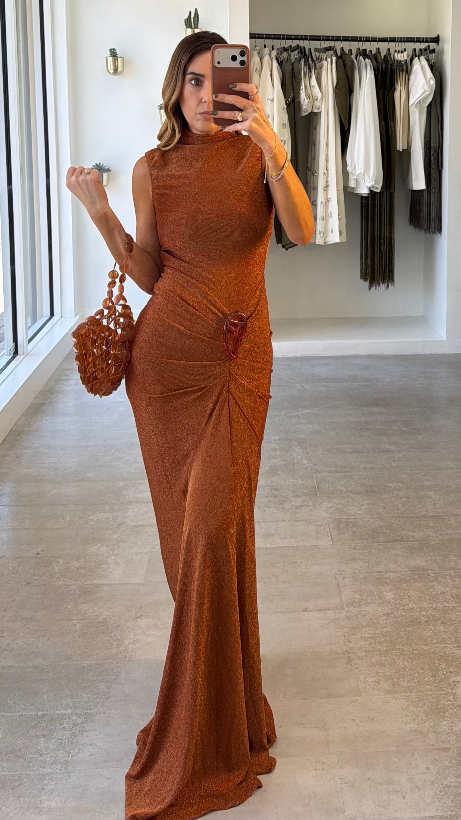 BRONZE SIREN DRESS