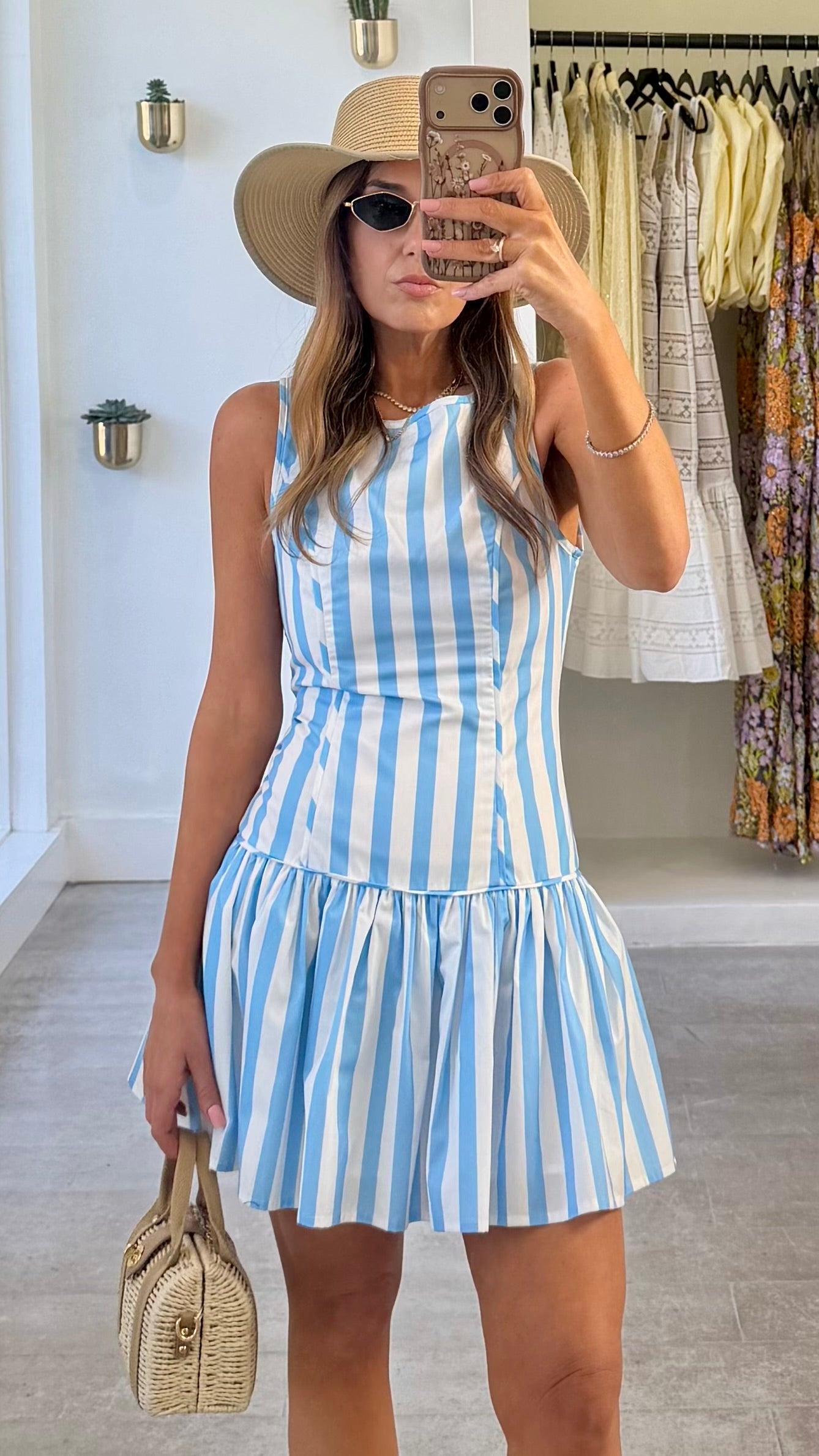 CANNES STRIPED DRESS