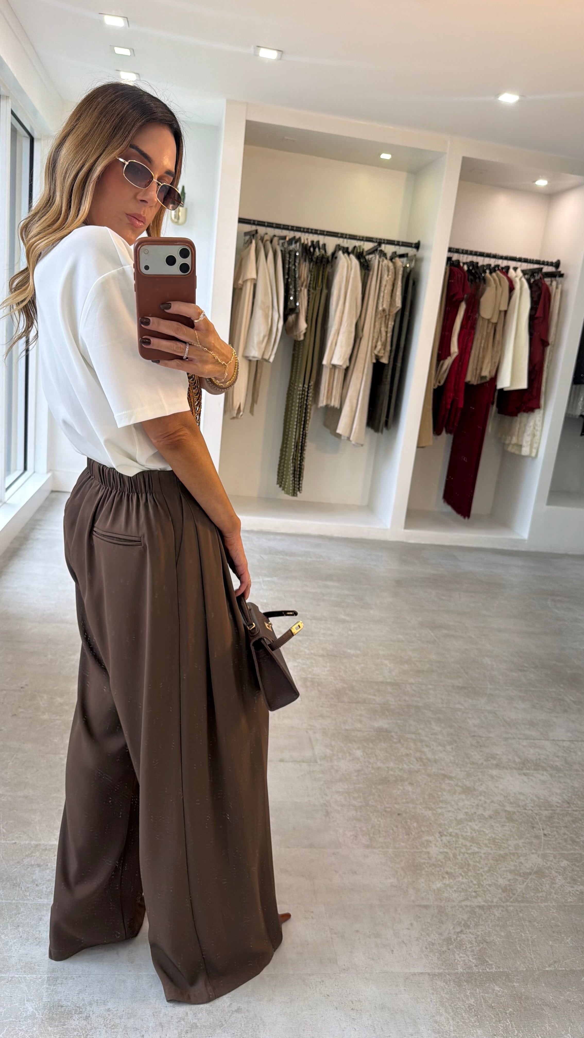 ESSENTIAL MOCHA TROUSERS
