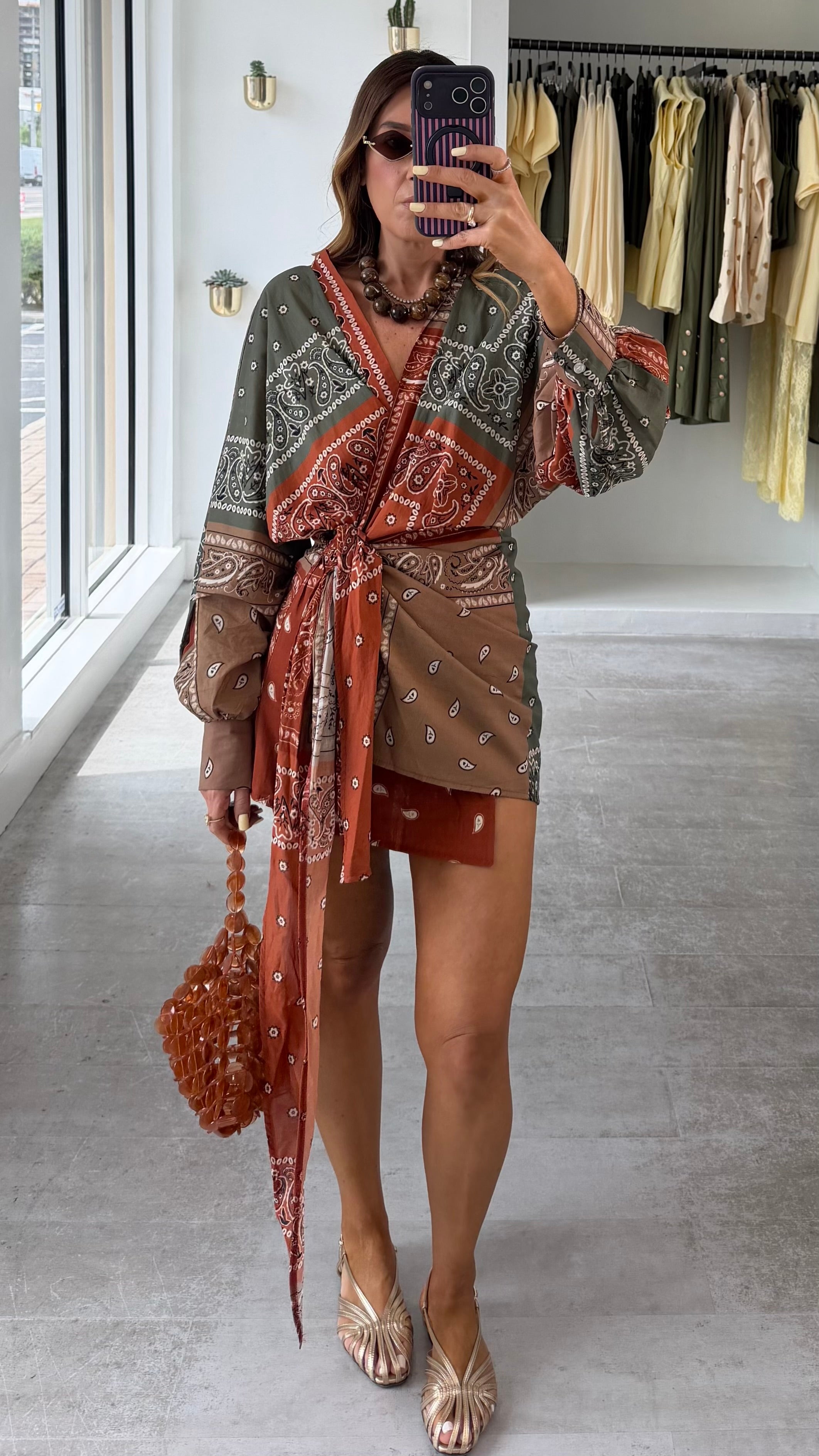 MULTI BANDANA DRESS