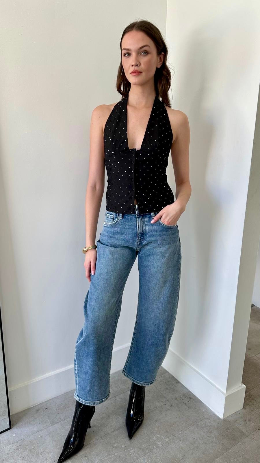 THE POLKA DOT HALTER