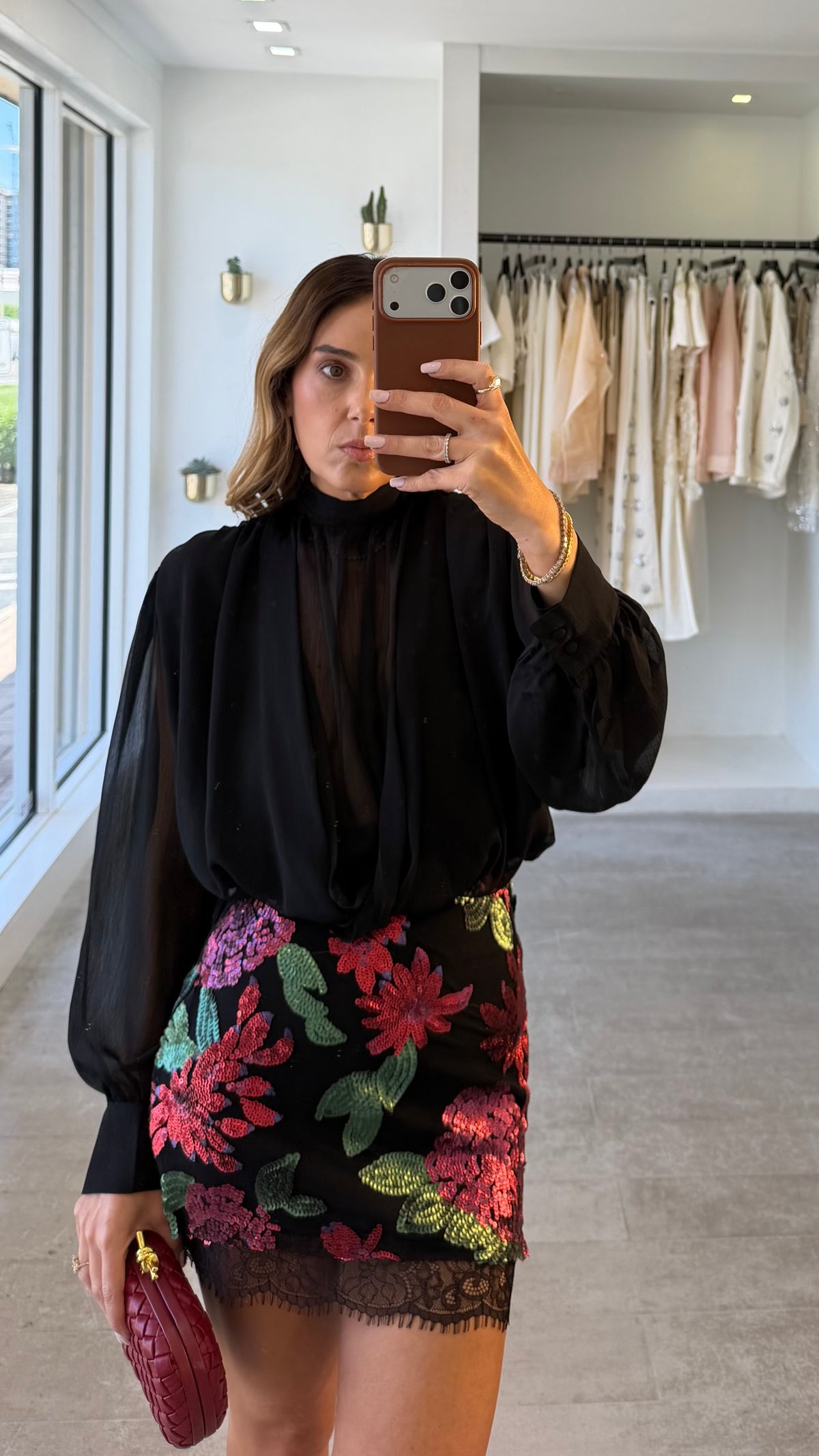 BLACK VEIL BLOUSE