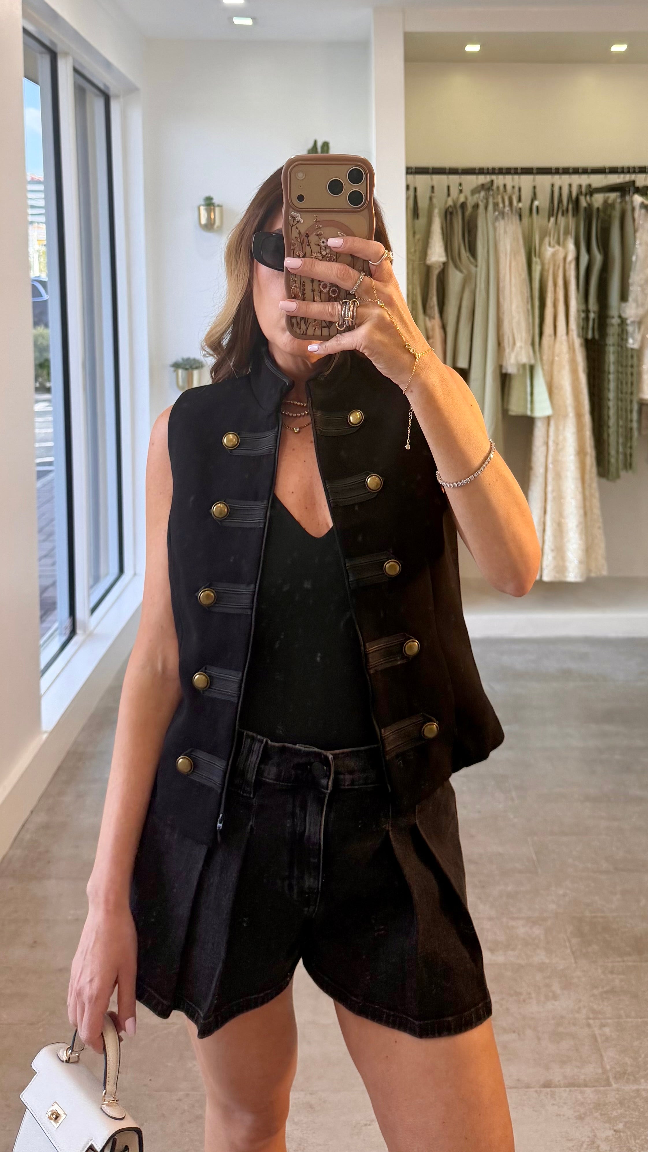 ROYAL BUTTONS BLACK VEST