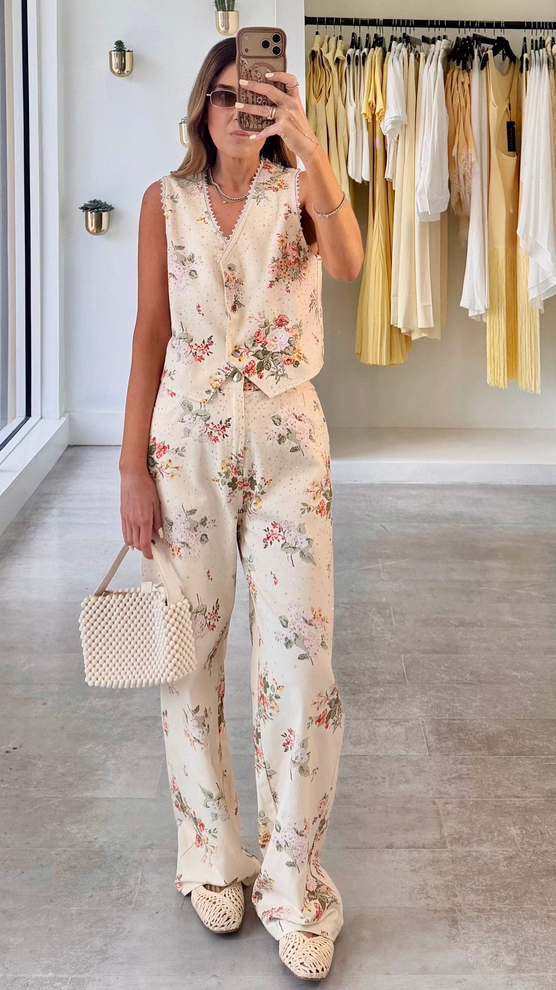 FLORA DENIM SHINE SET
