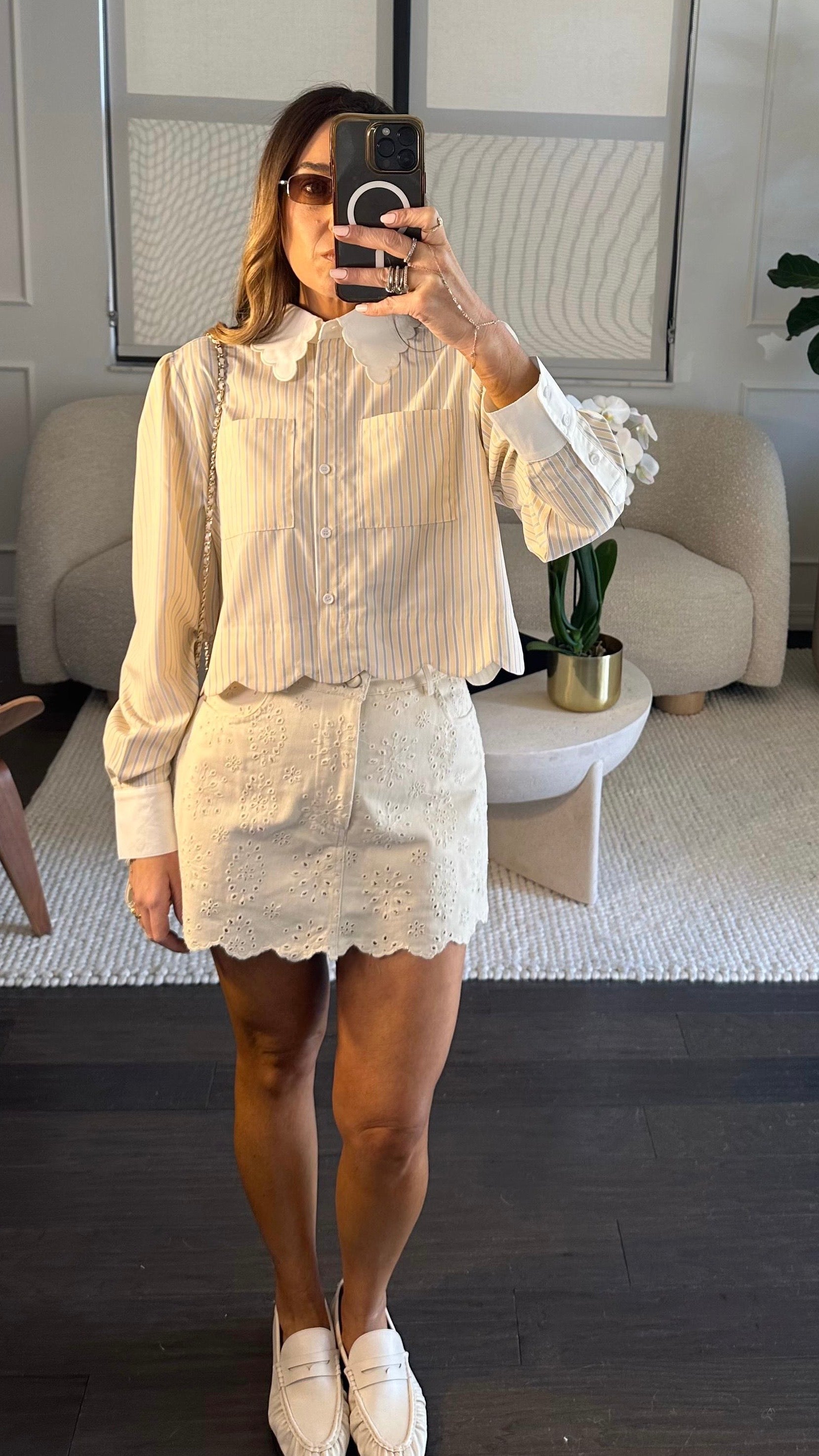 BUTTER EYELET SKIRT