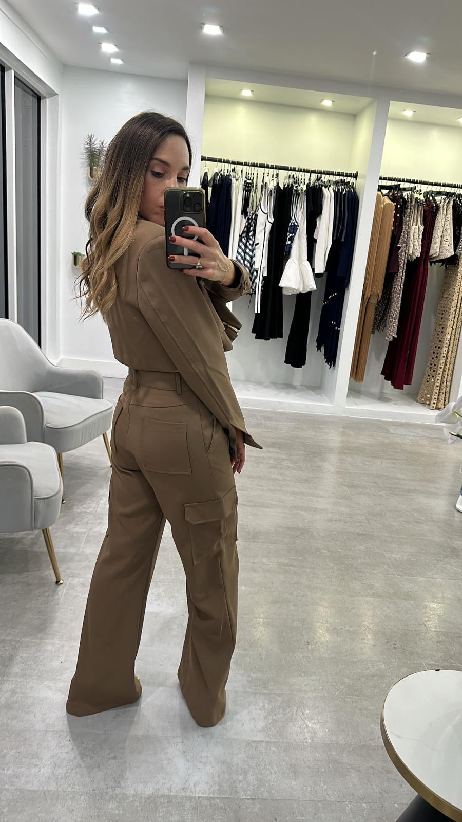 MOCHA TROUSER SET