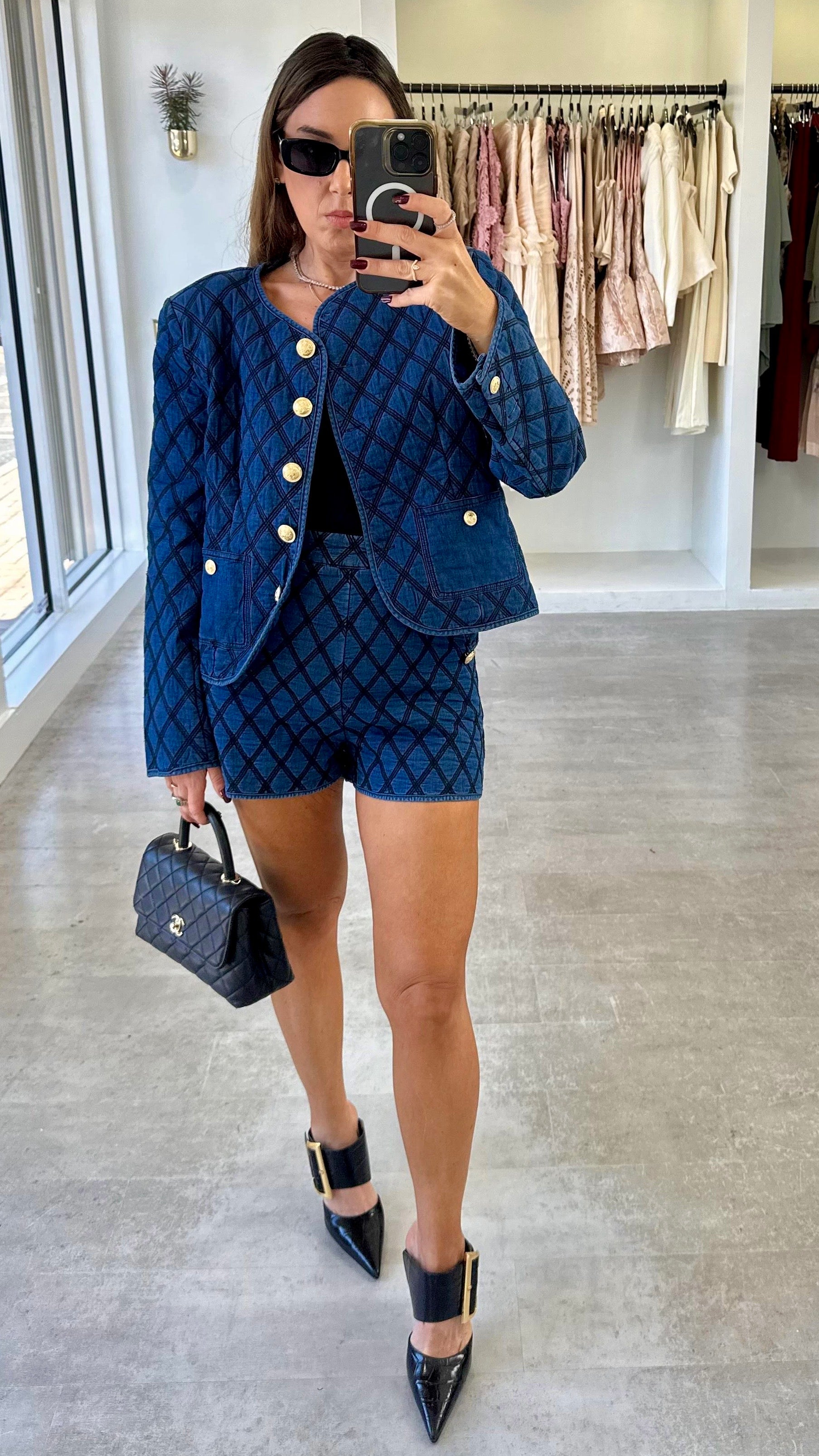 THE QUILTED SHORT SET