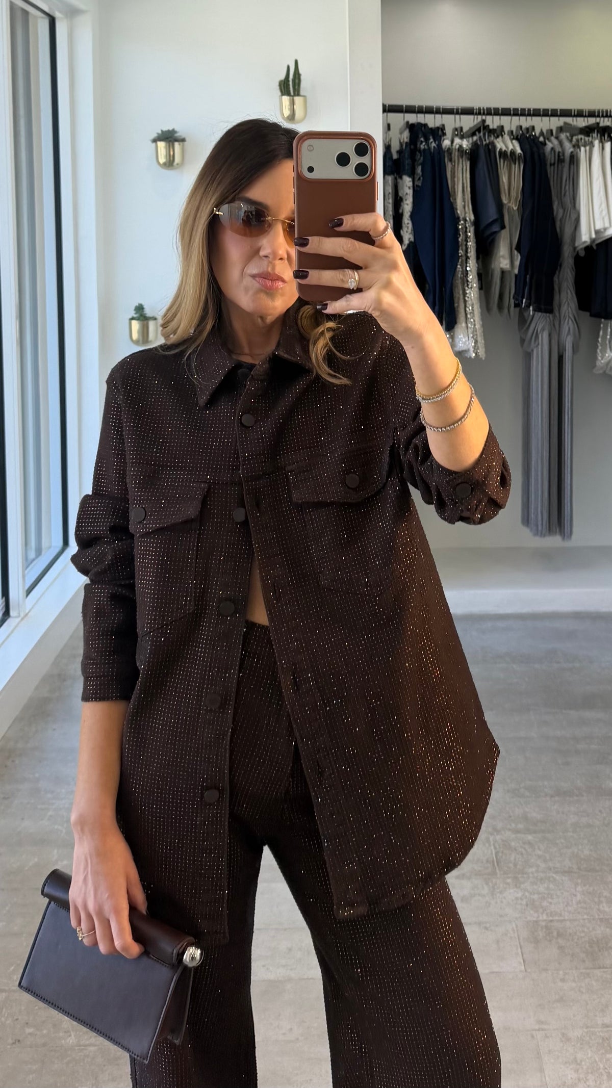 MOCHA DIAMOND JACKET