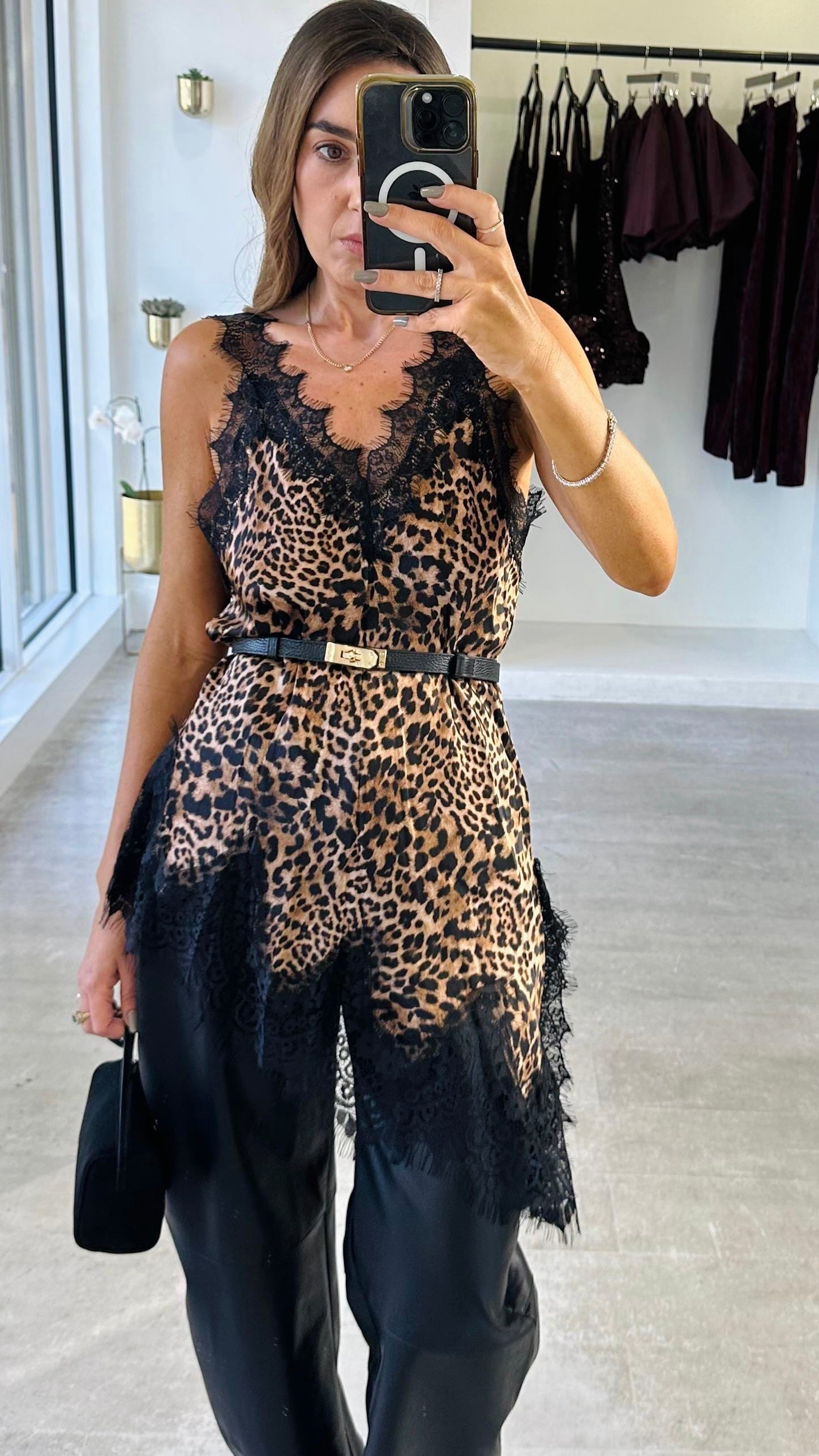 Leopard Lace Muse Top