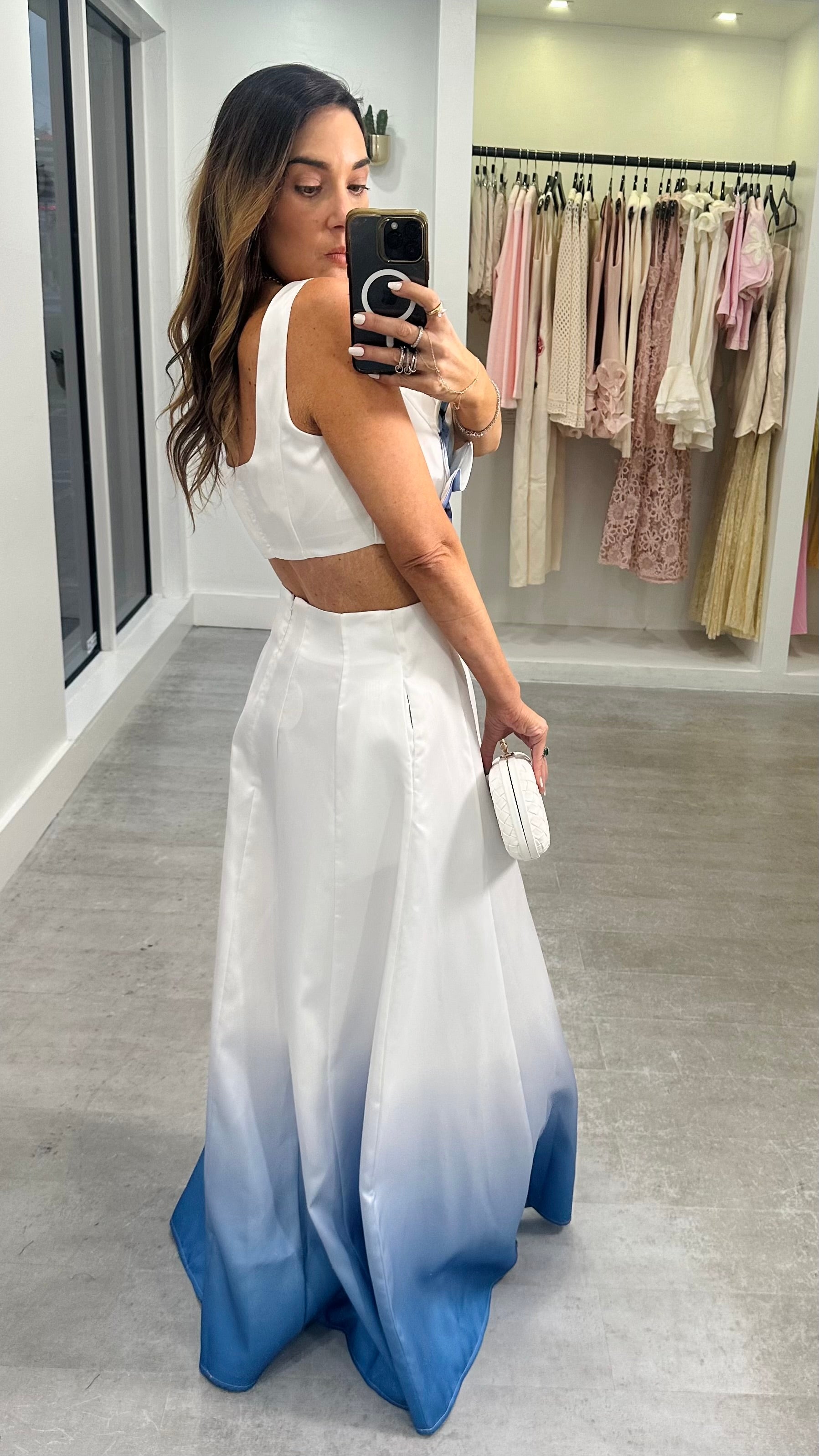 DEGRADE FLORA SKIRT SET