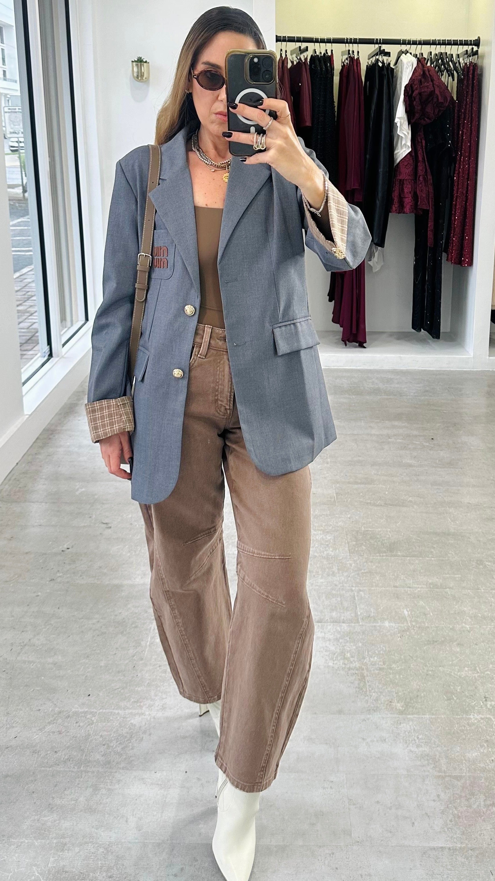 THE PLAID CUFF BLAZER