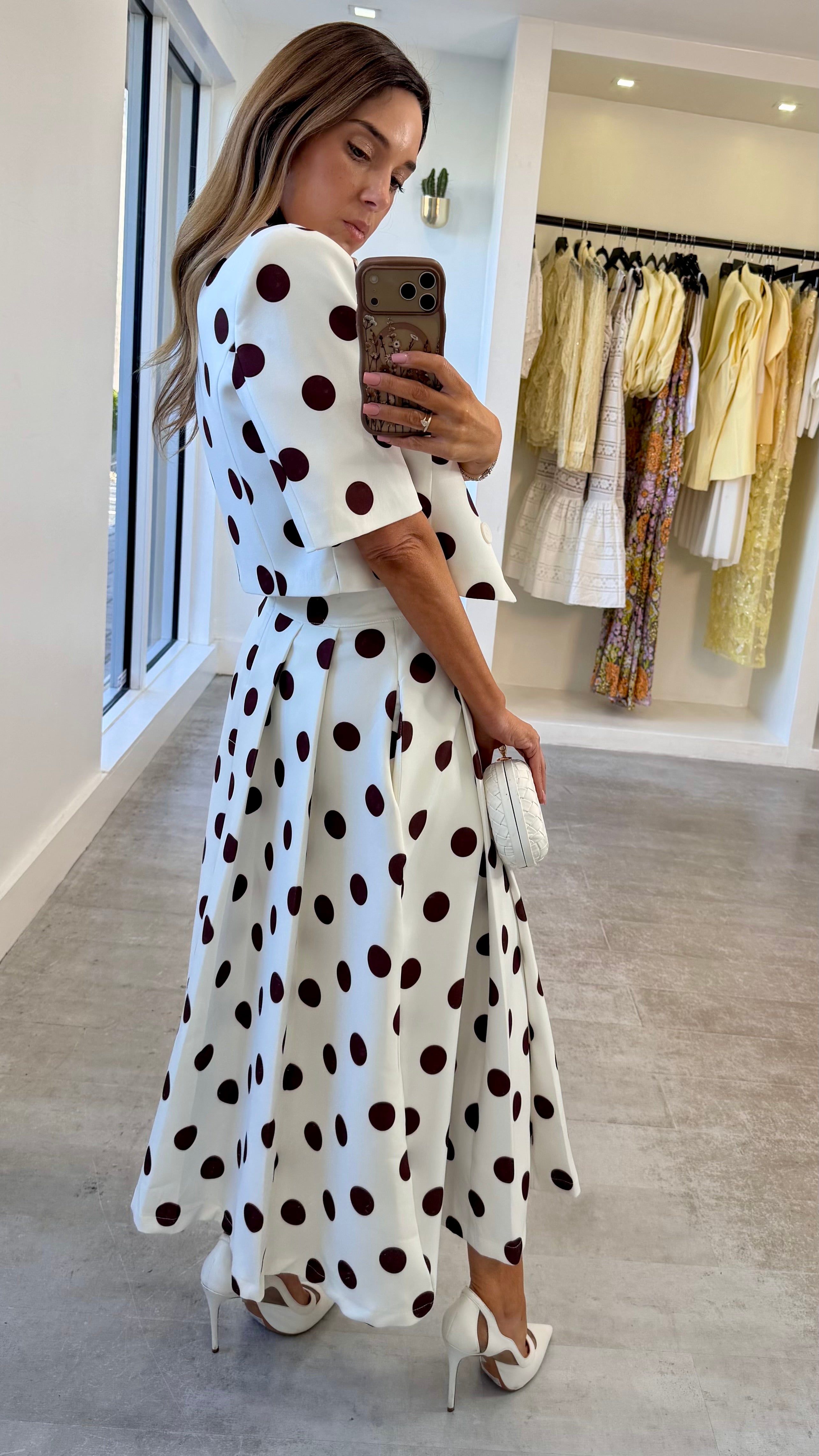 MOCHA POLKA SKIRT