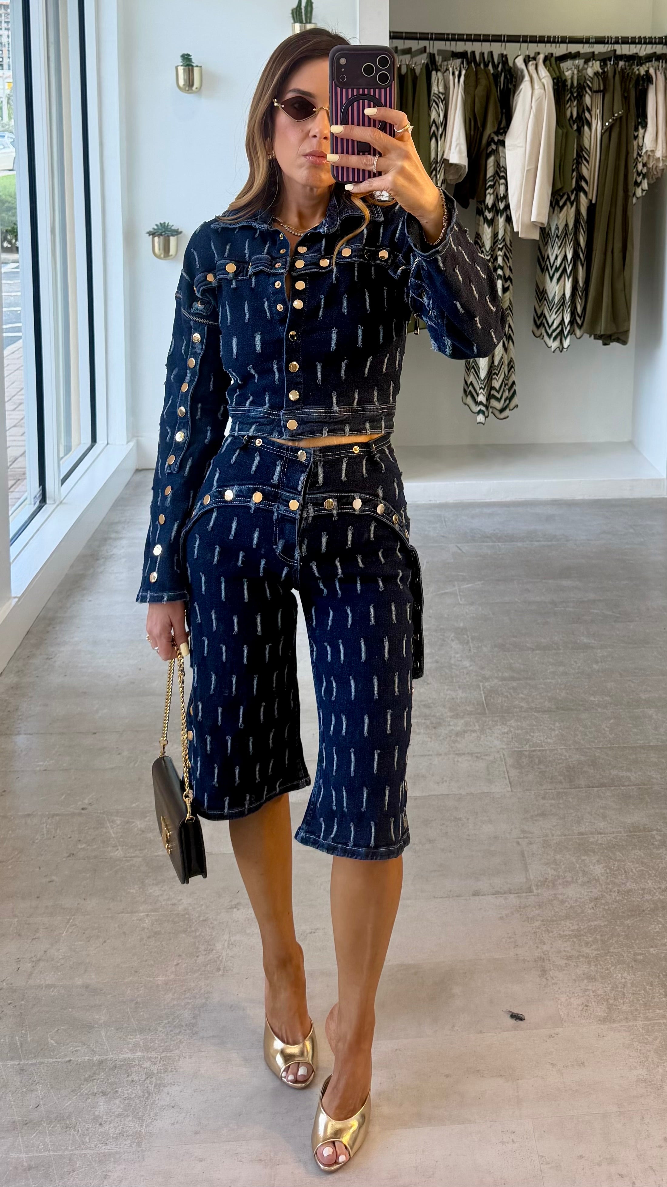 NOIR DENIM SET