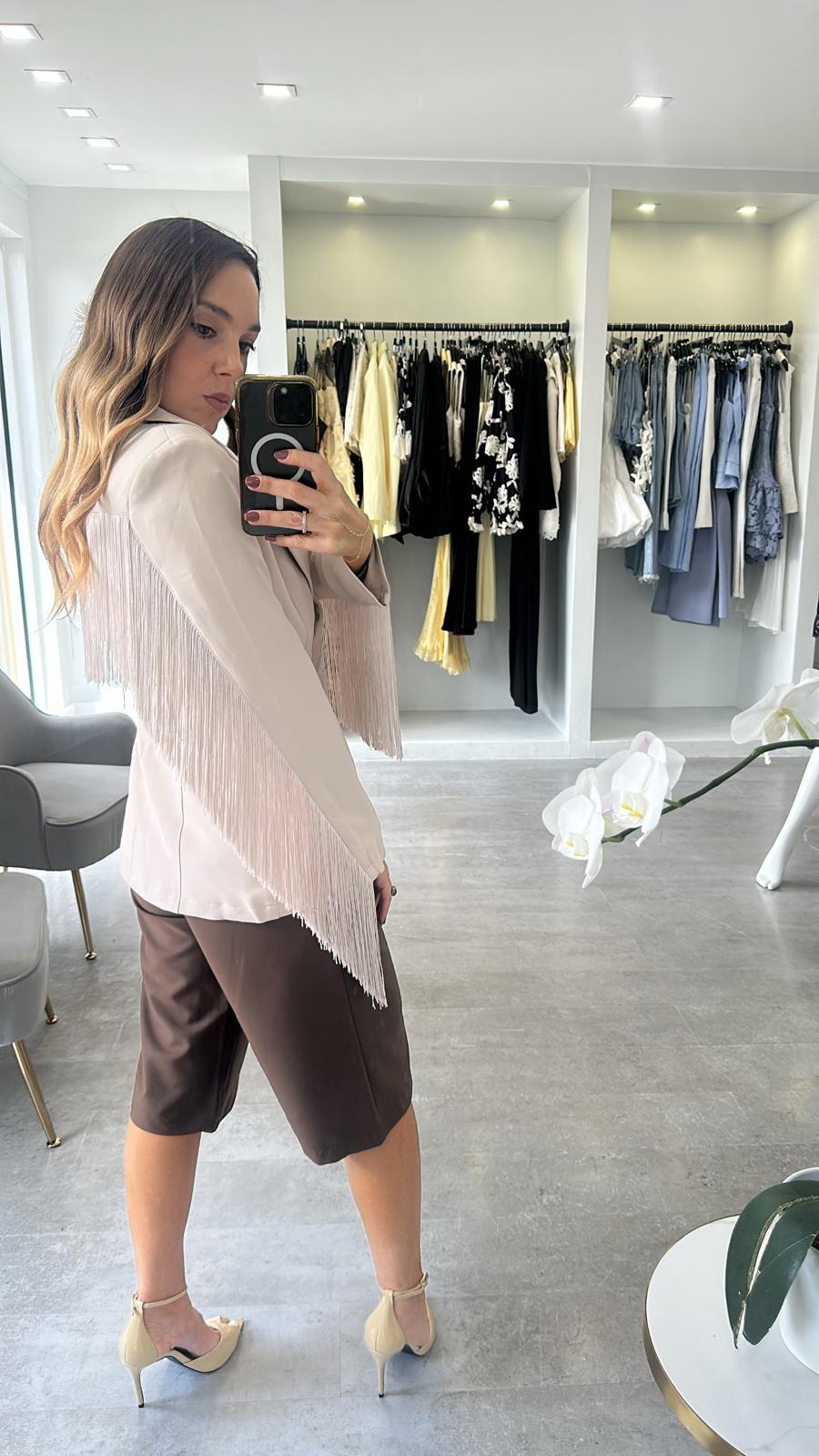 Bone Fringe Blazer