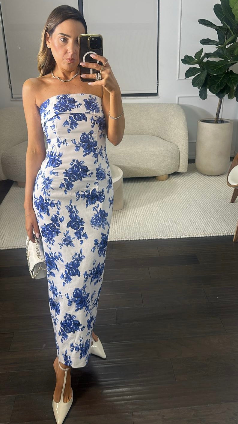 SANTORINI BLOOM MIDI