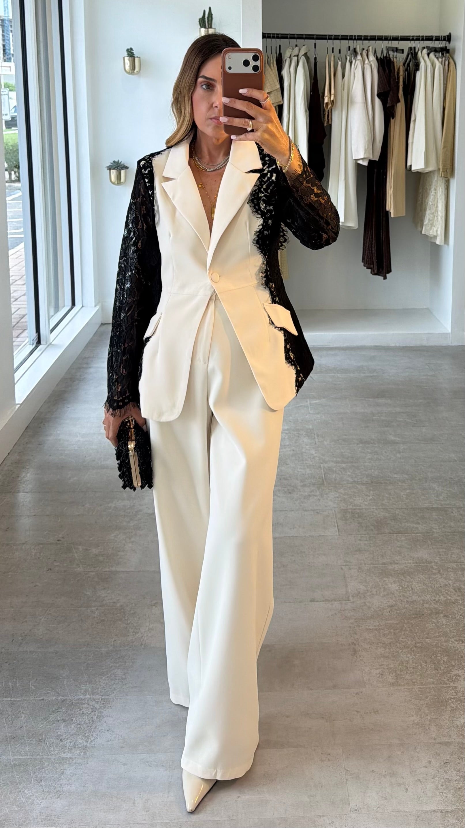 SHEER LACE SUIT