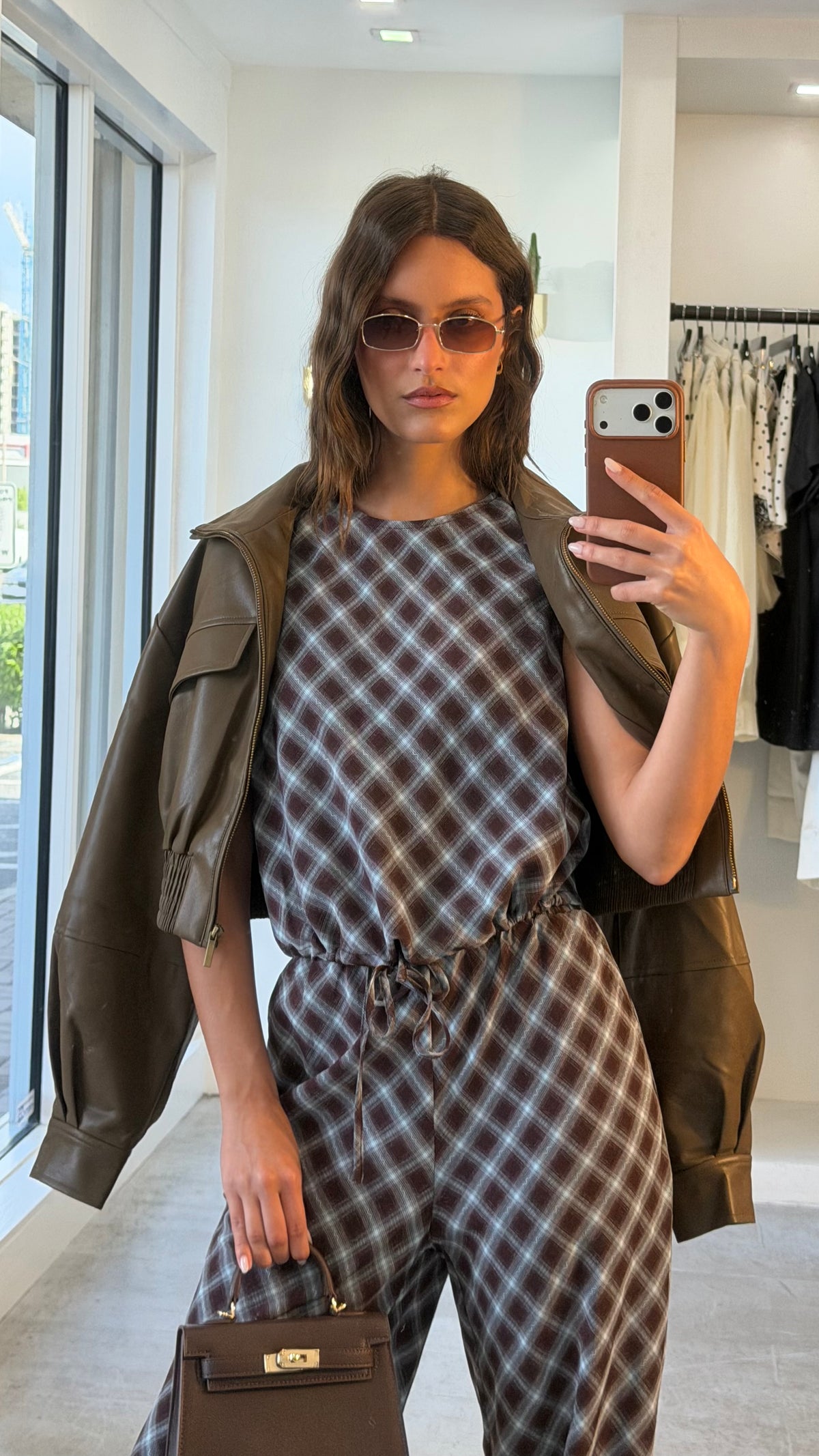 TRUFFLE PLAID SET