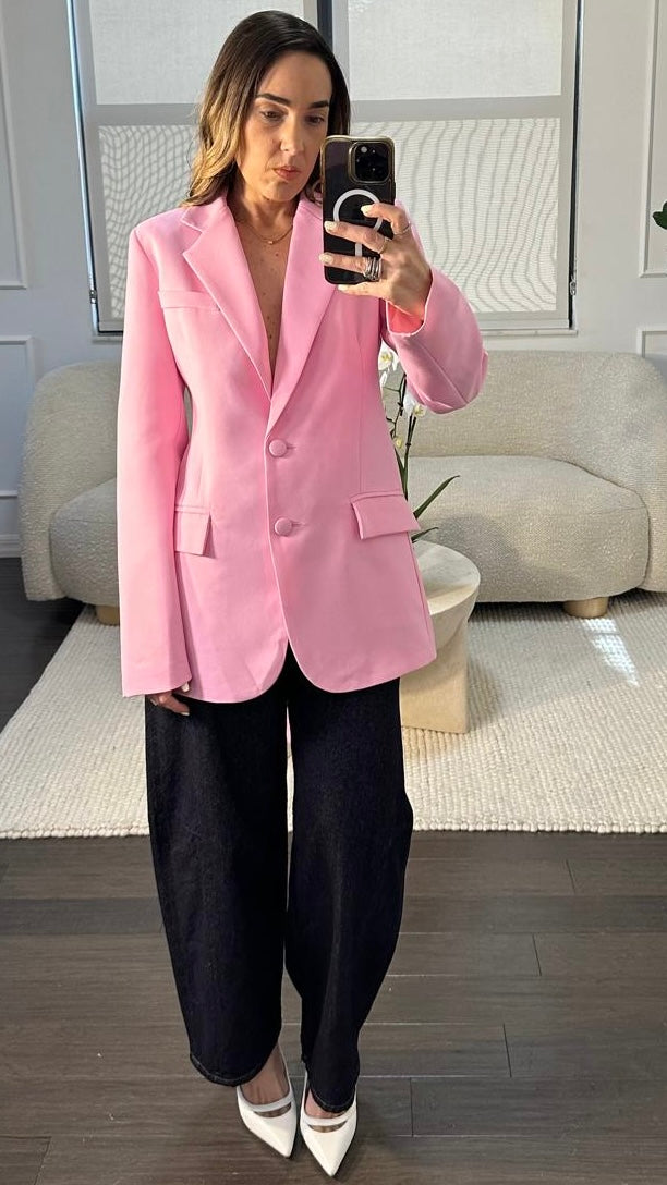PINK BOW BLAZER