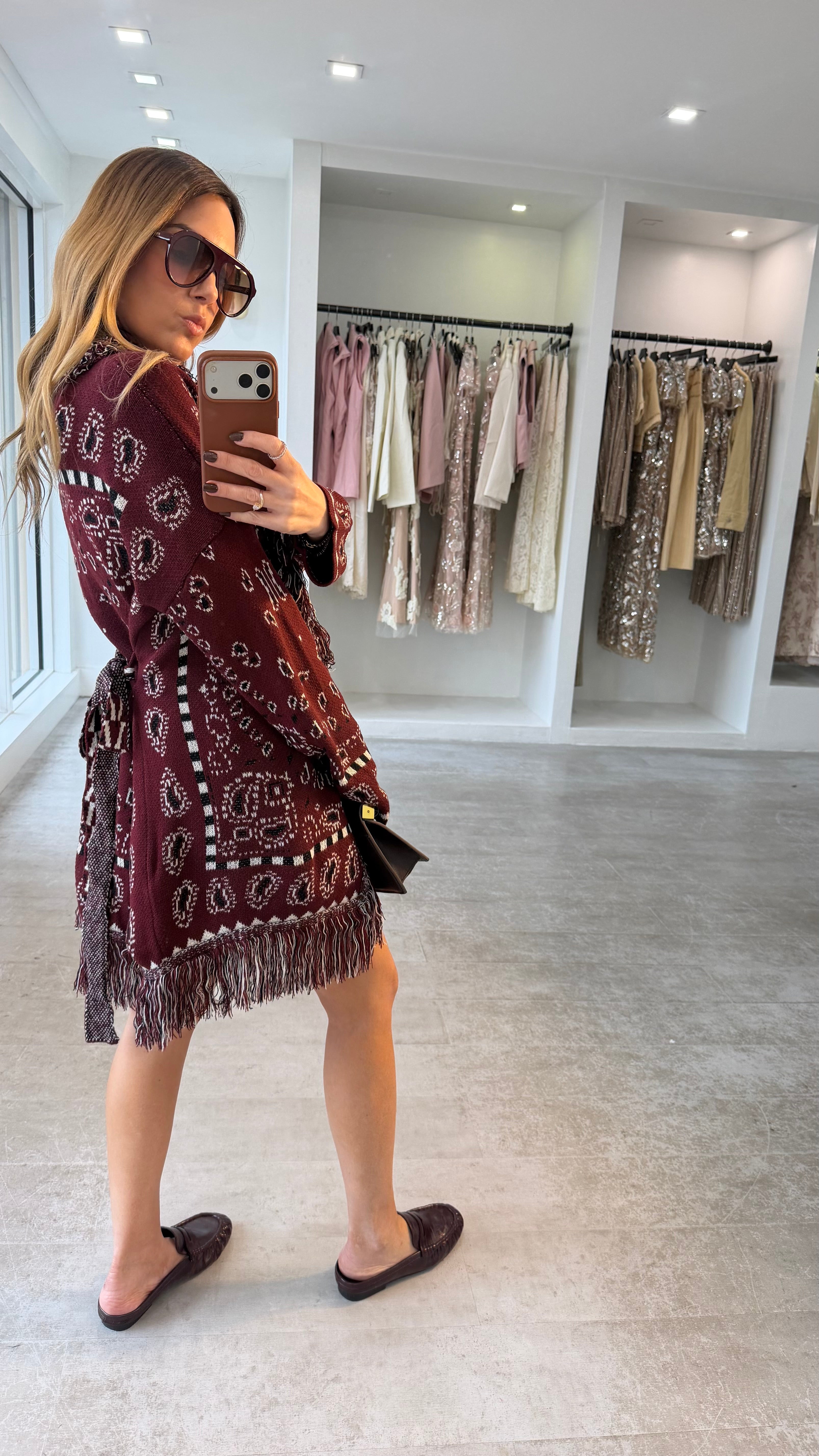 BURGY FRINGE BANDANA CARDI