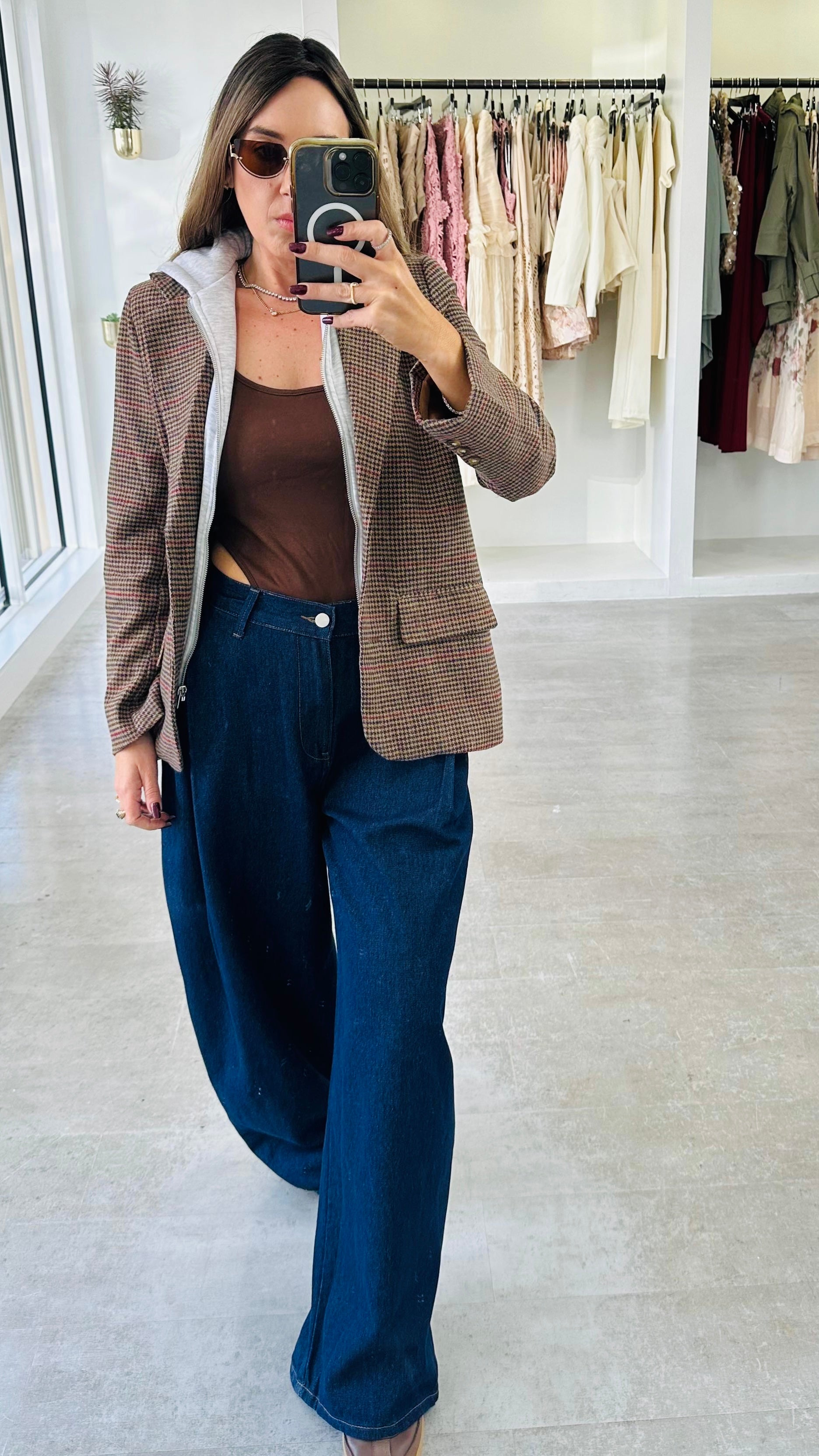 EXPRESSO CHECK BLAZER