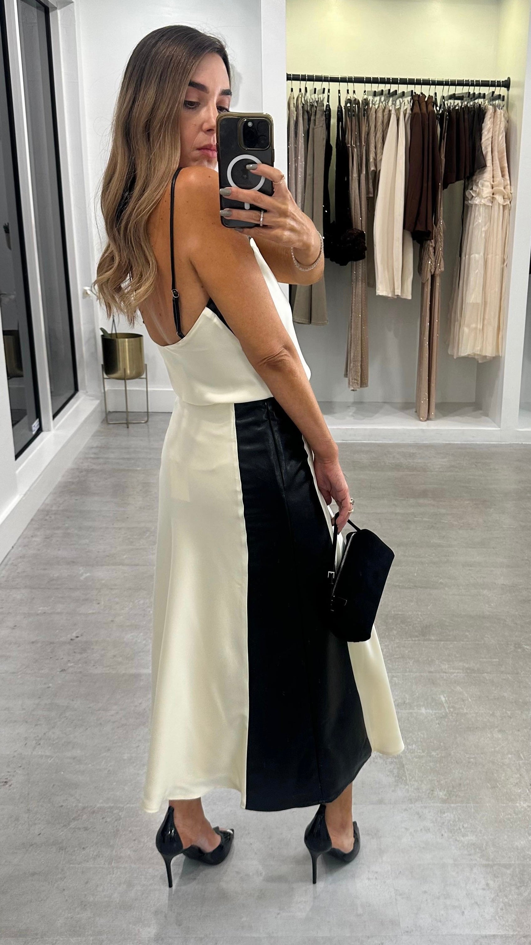 NOIR CONTRAST SILK SET