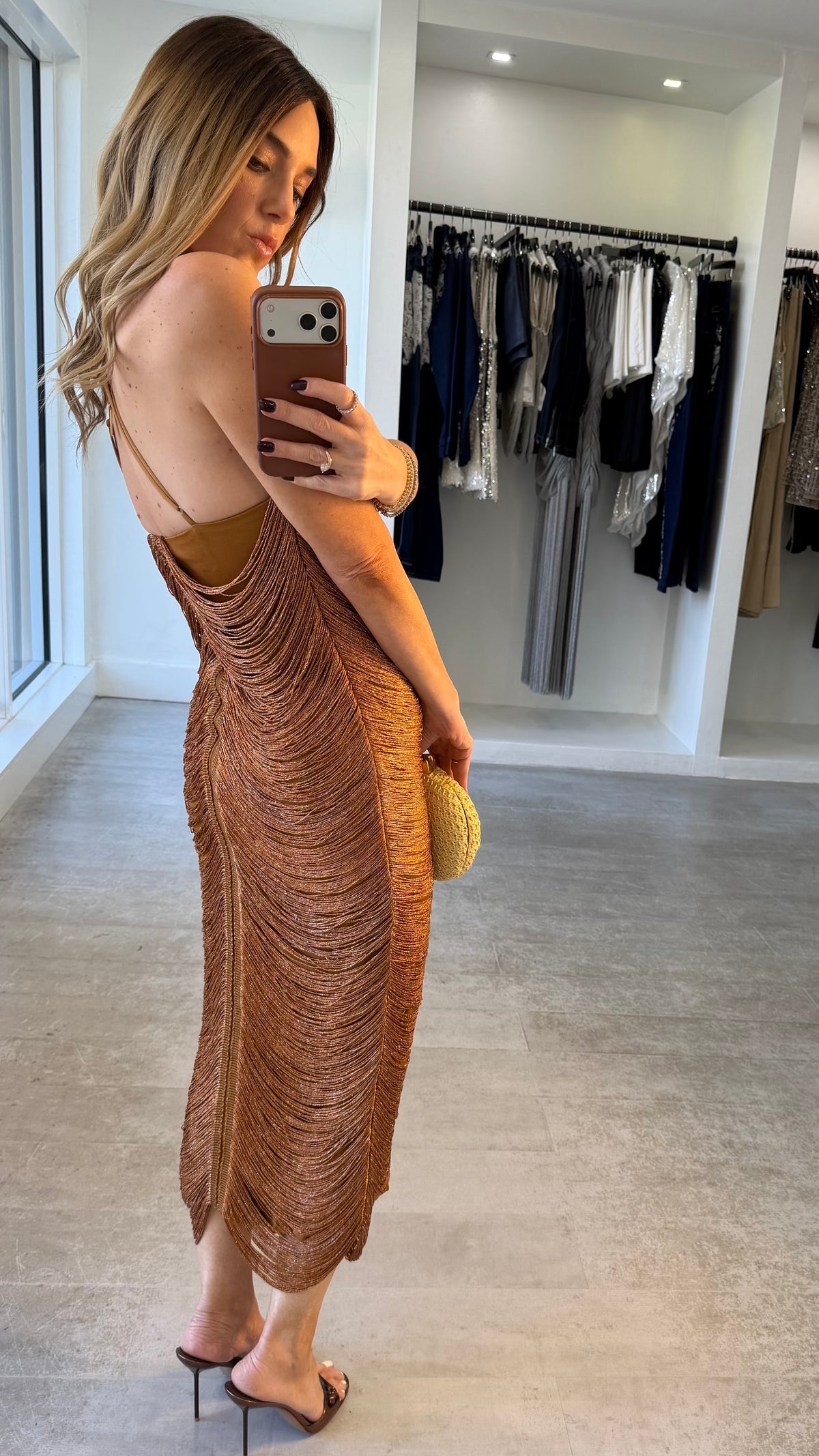 BRONZE GODDESS DRESS