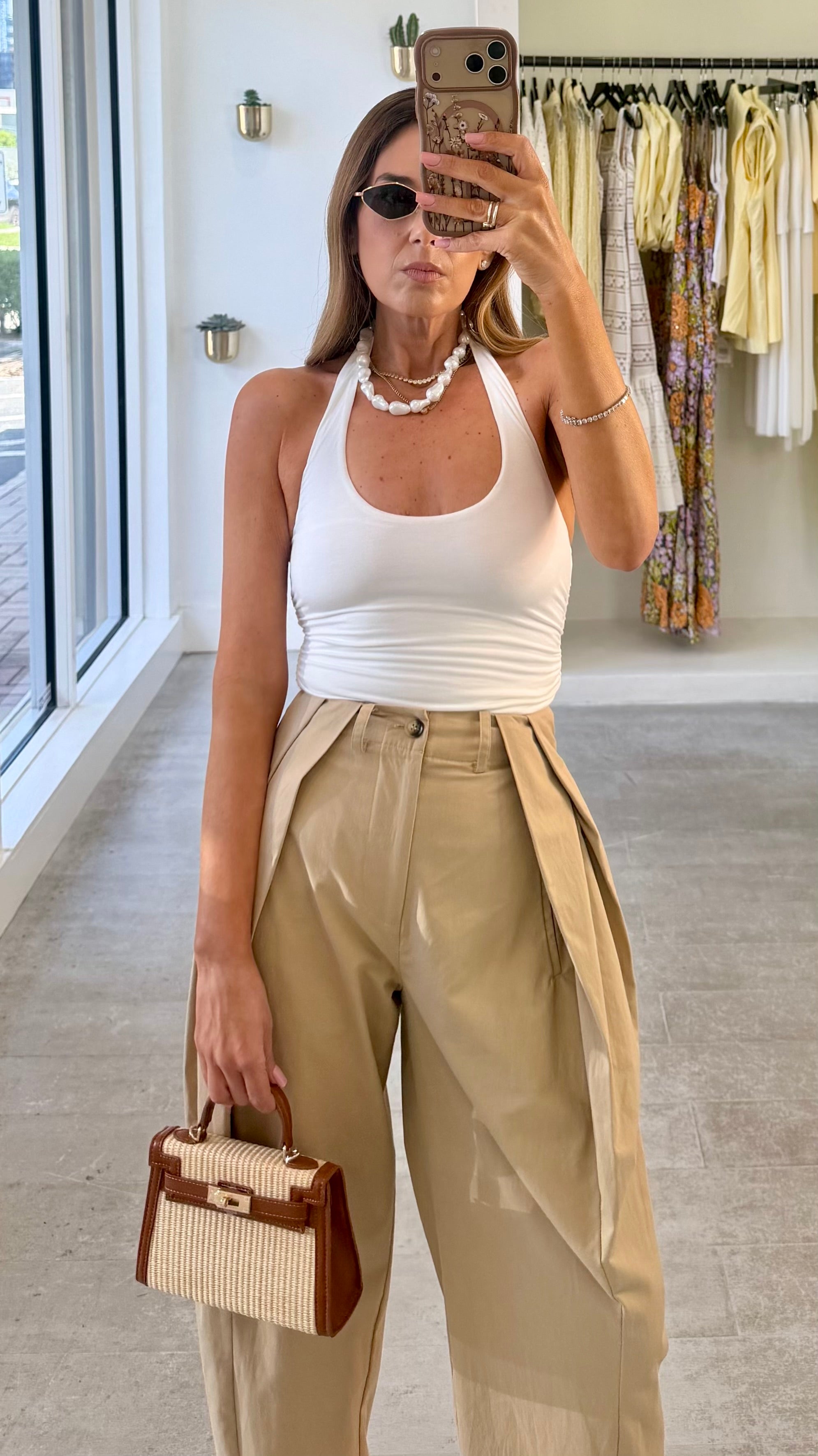 TAUPE COOL TROUSERS