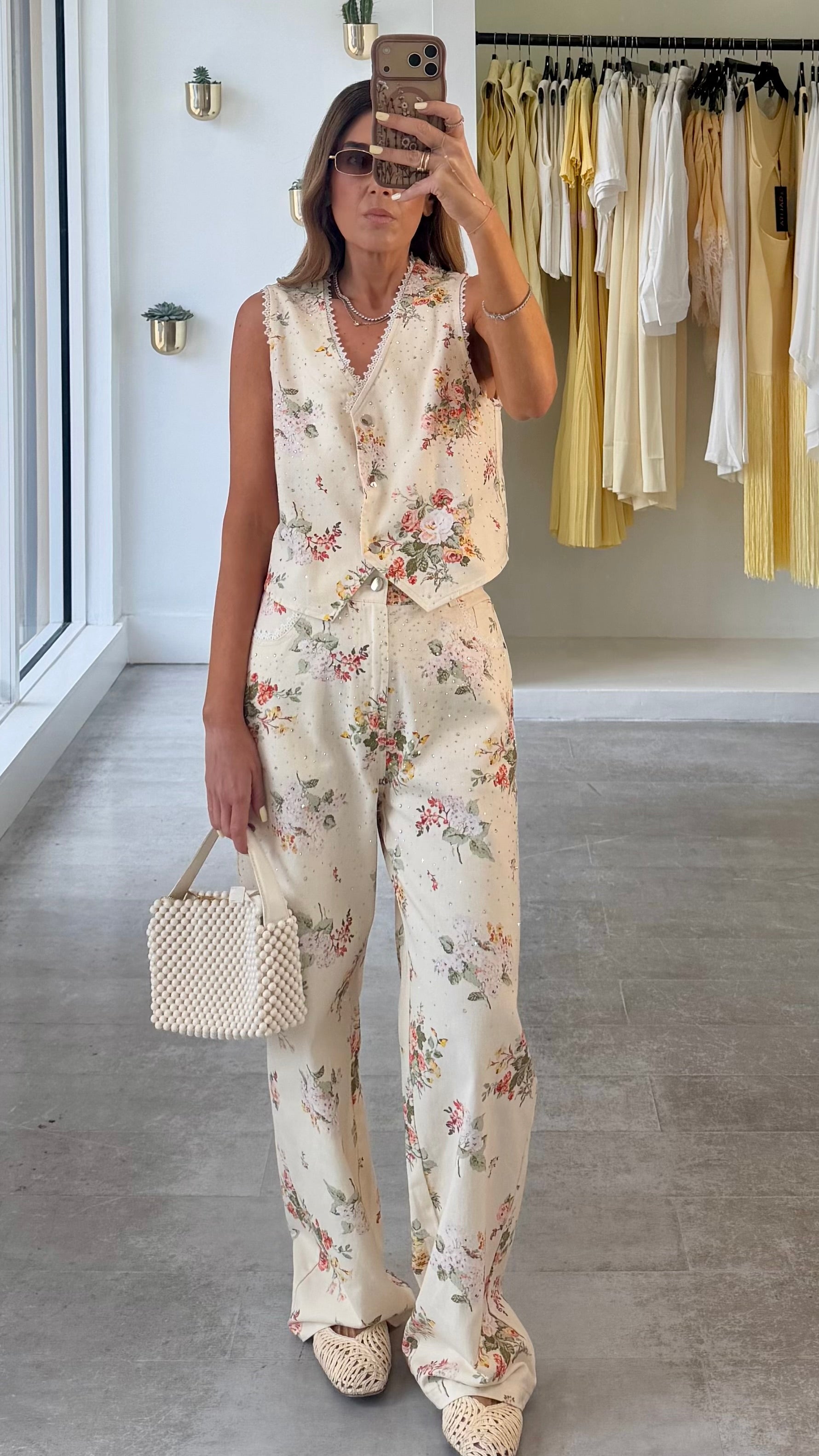 FLORA DENIM SHINE SET
