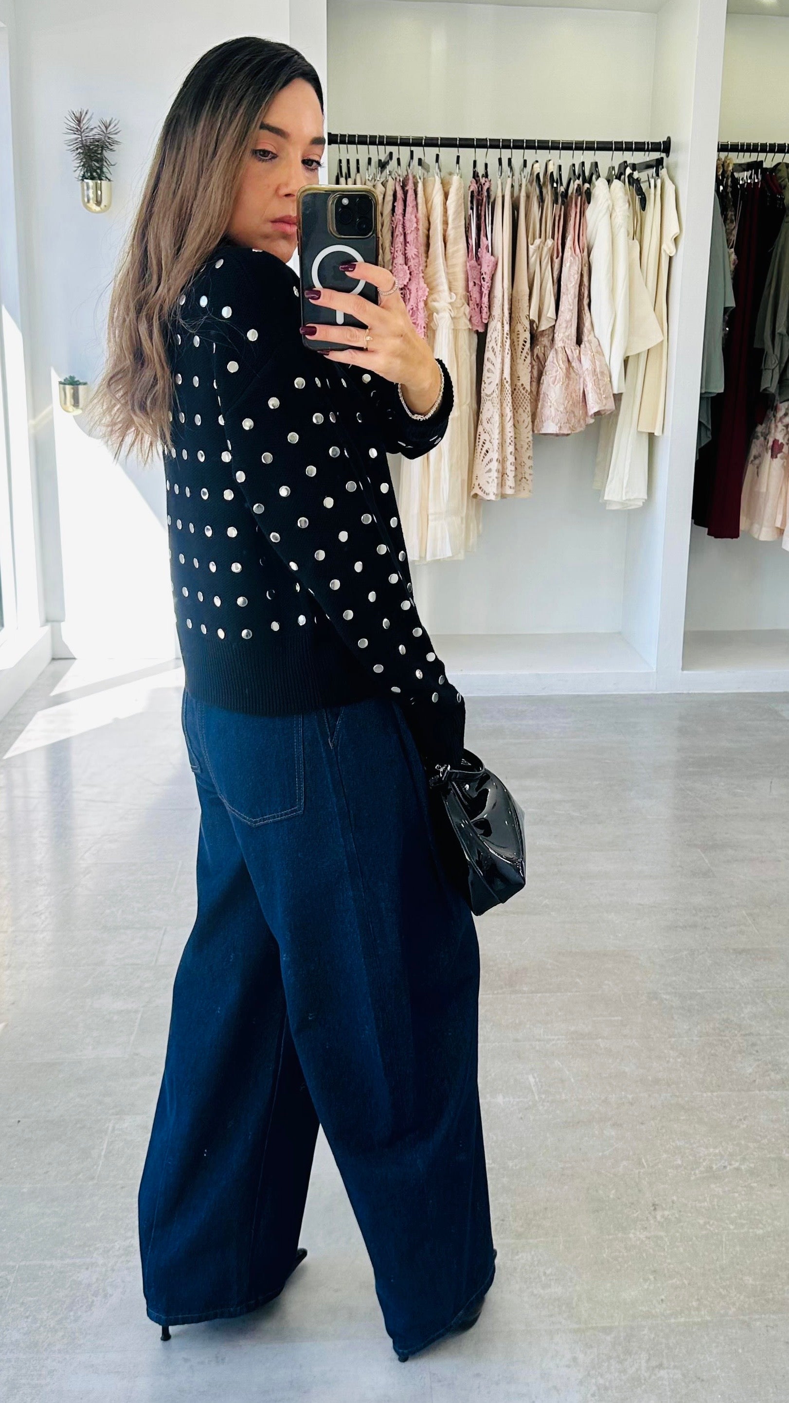 MIDNIGHT STUD CARDIGAN