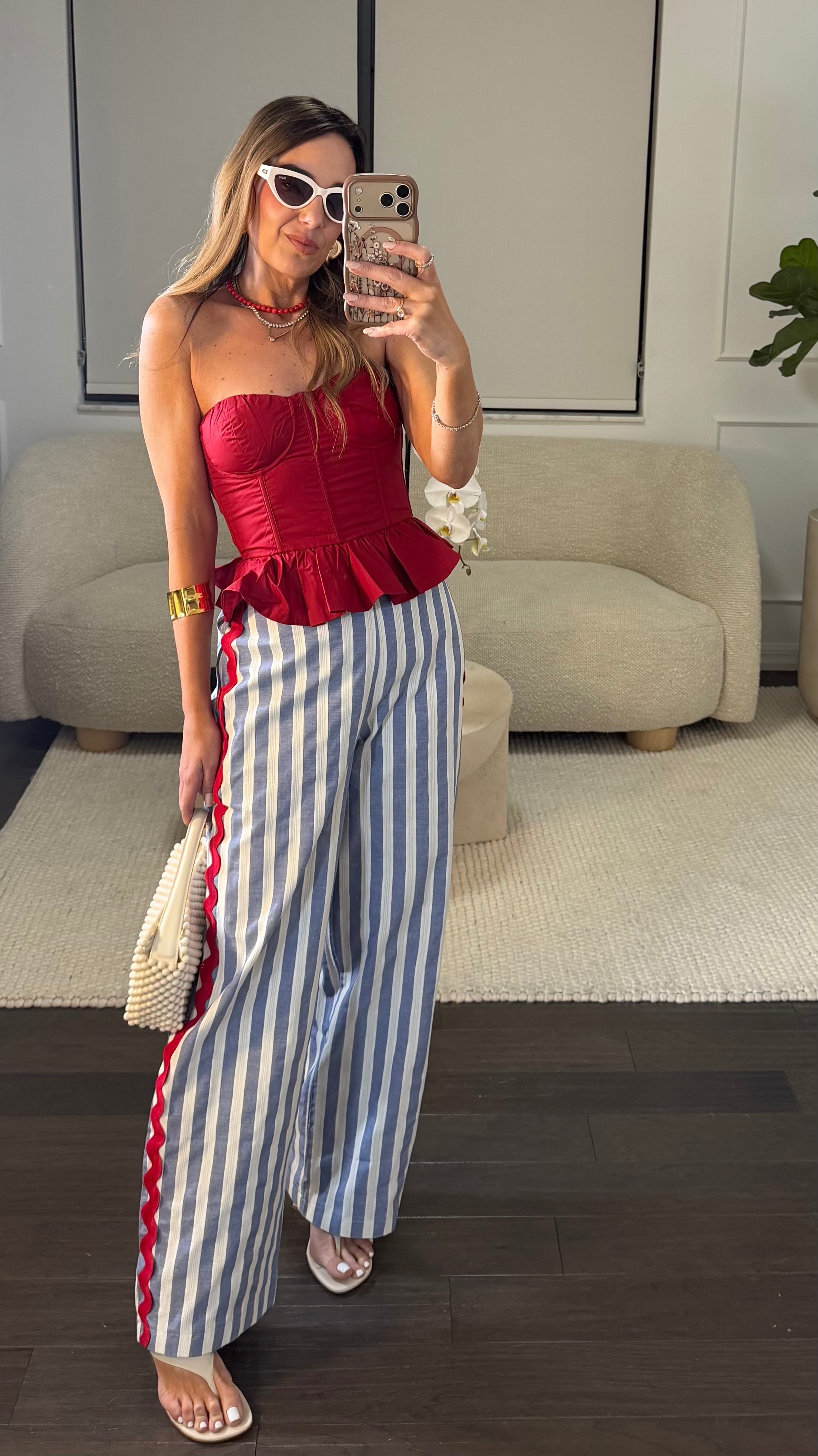 CAPRI STRIPED PANTS
