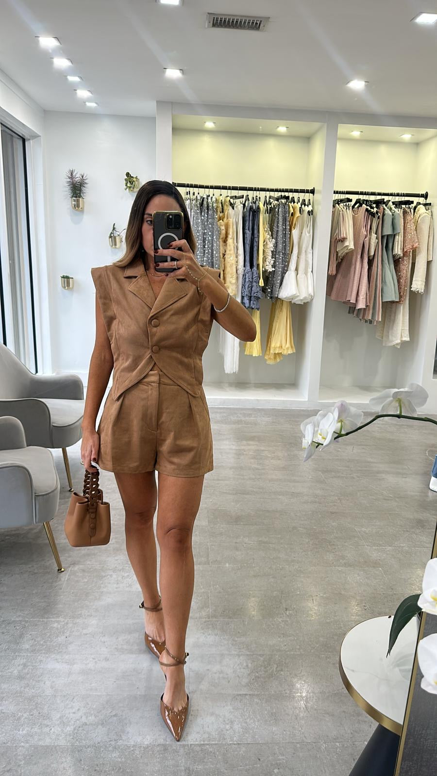 CAMEL EDGE SHORT SET