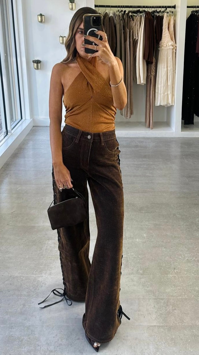 Brown Sugar Lace Flares