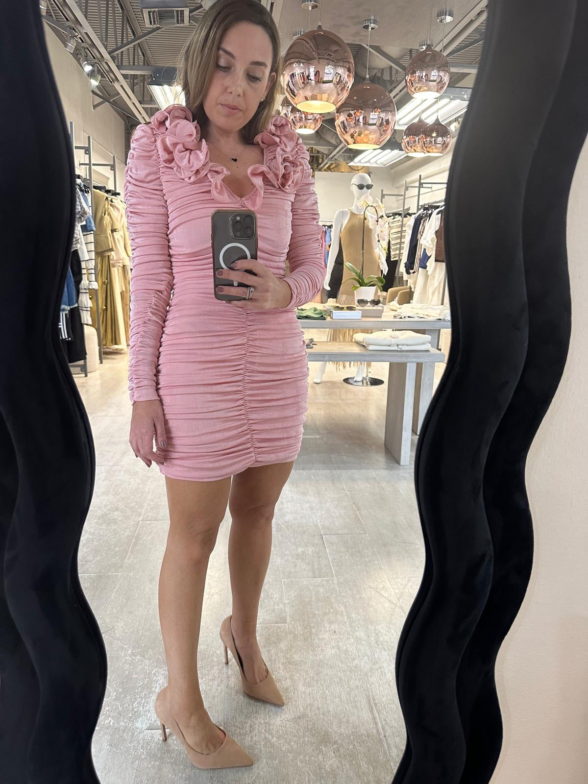 FLORAL CORSAGE DRESS