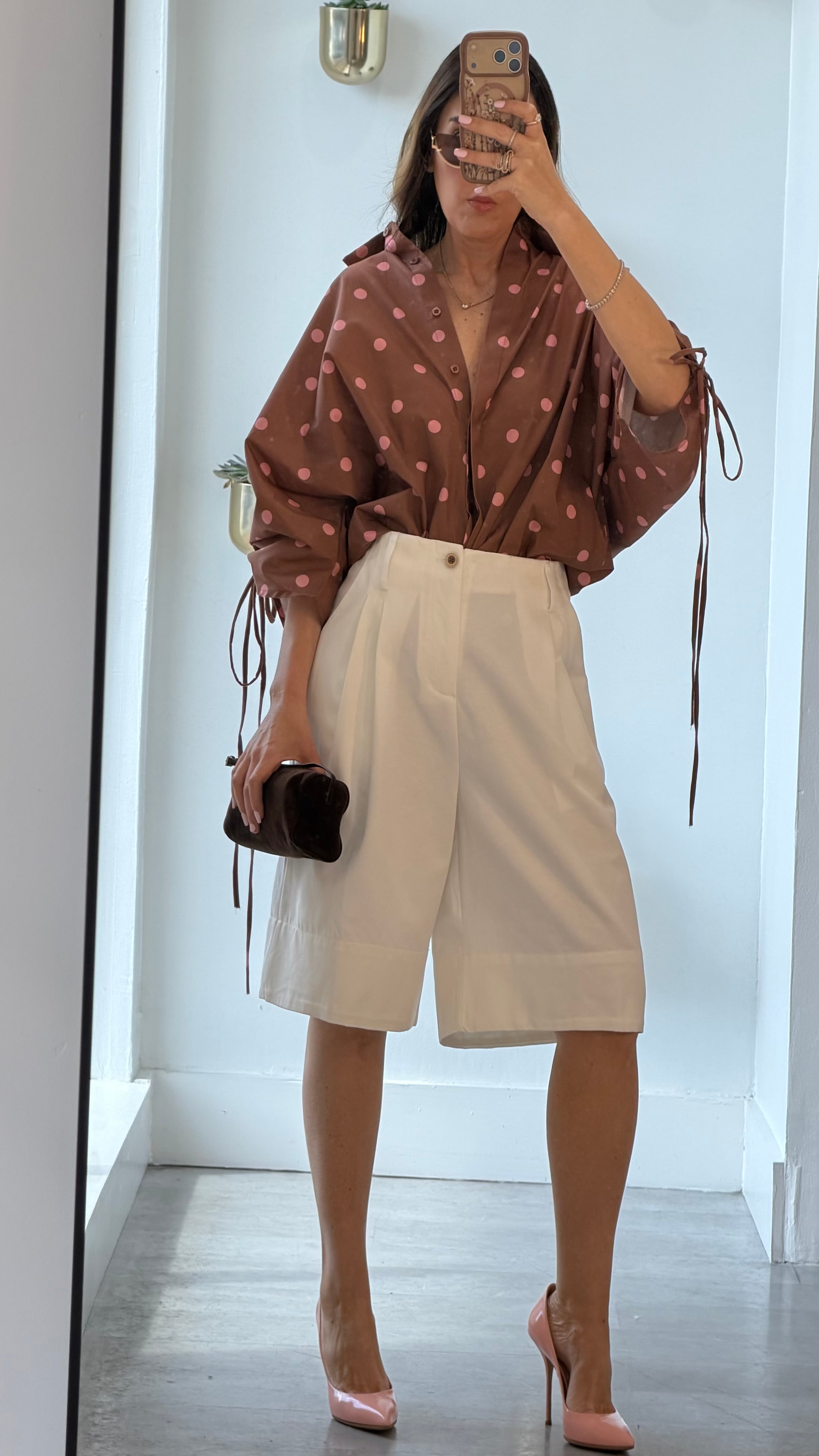 TAILORED HIGH-WAIST SHORTS