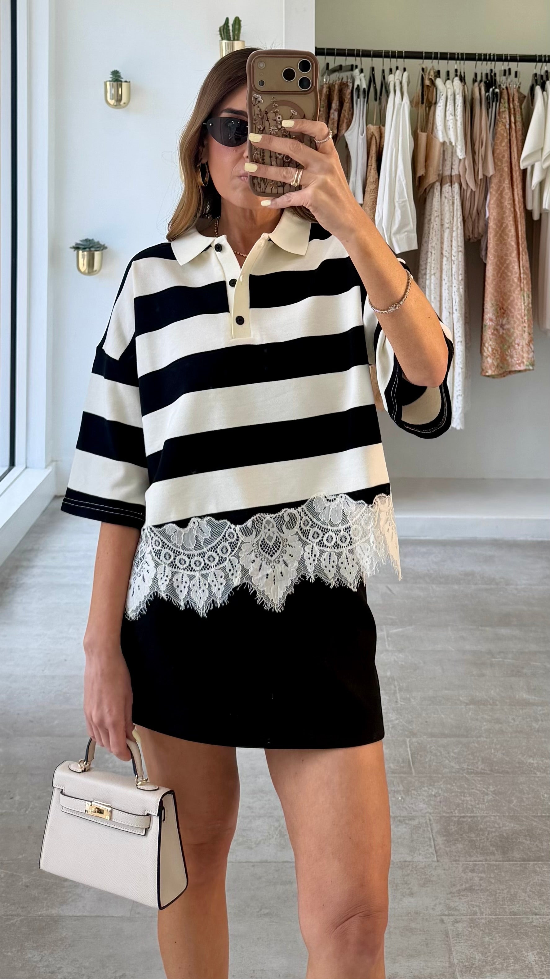 BLACK HIGH WAIST SKORT