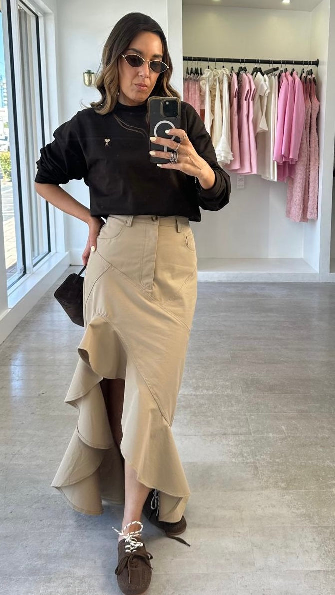 EXPRESSO HEART PULLOVER