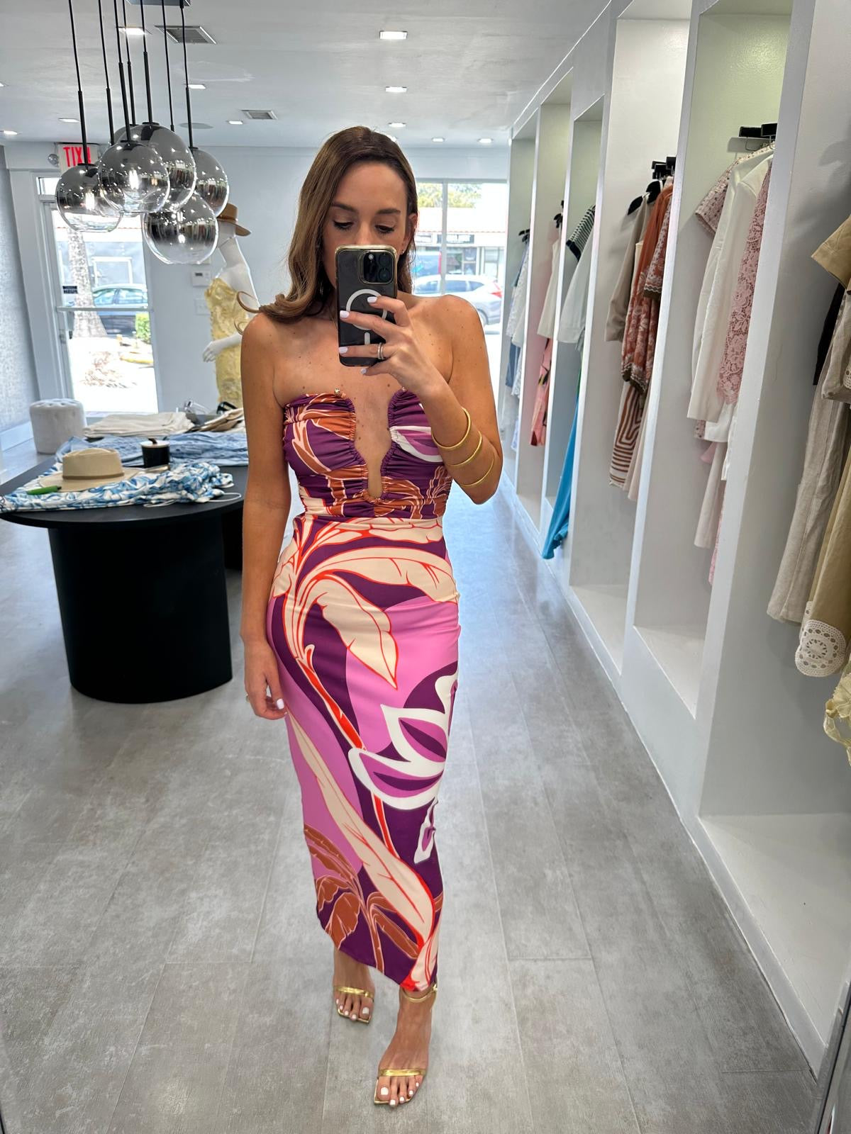 PURPLE BOTTARI DRESS