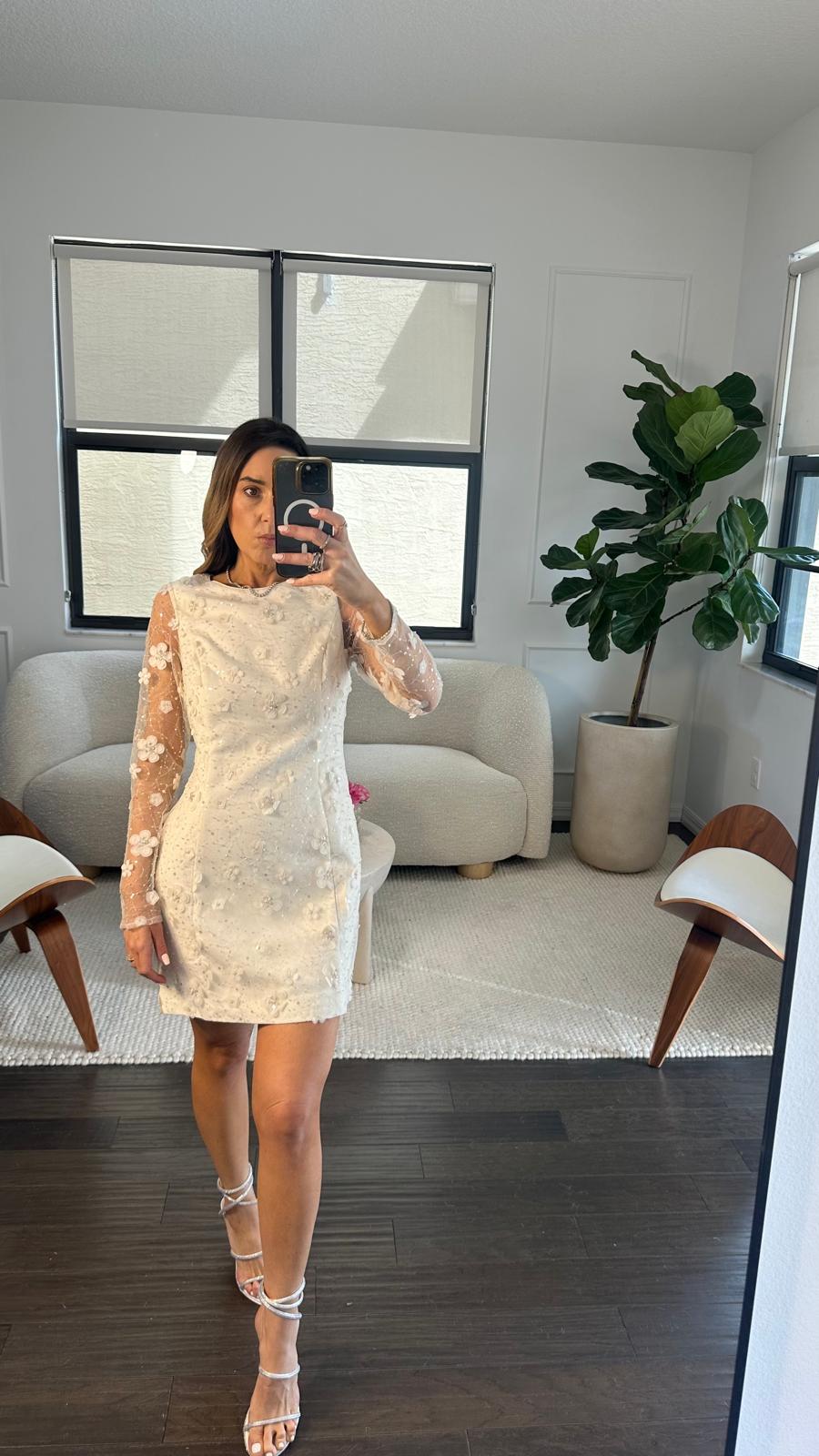 3D FLORAL ILUSSION DRESS