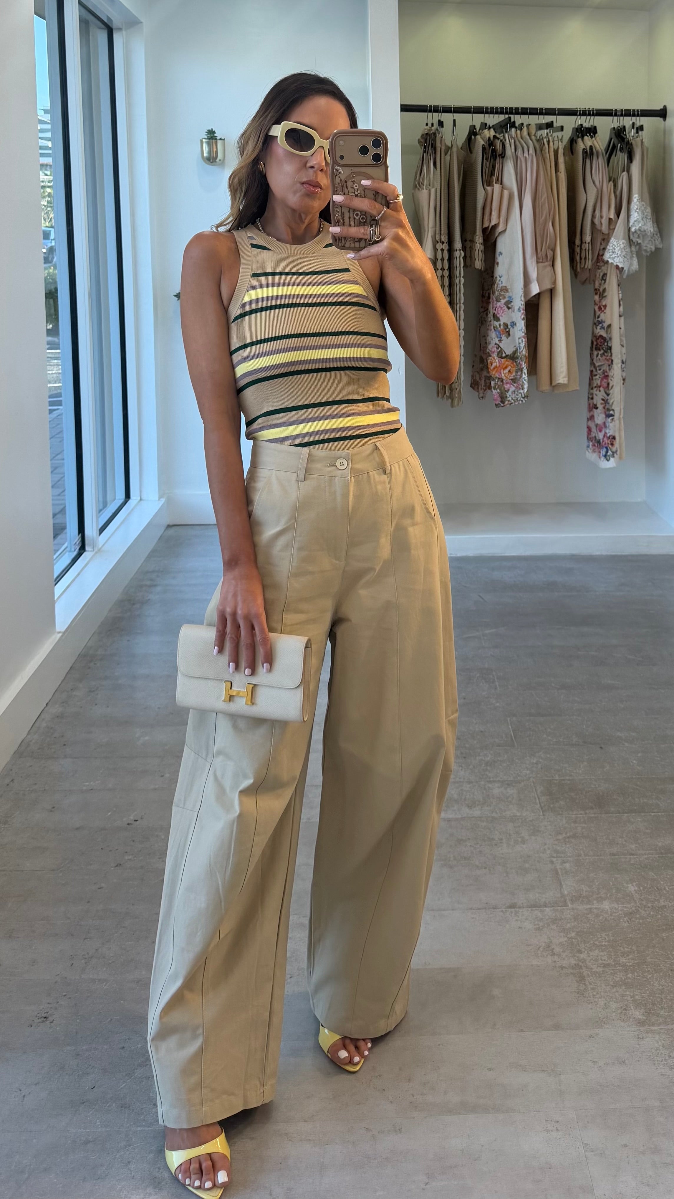 BEIGE UTILITY PANTS